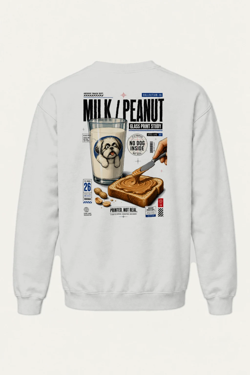 "Milk Toast Study" Heavy Blend Unisex Crewneck Sweatshirt | Gildan 18000