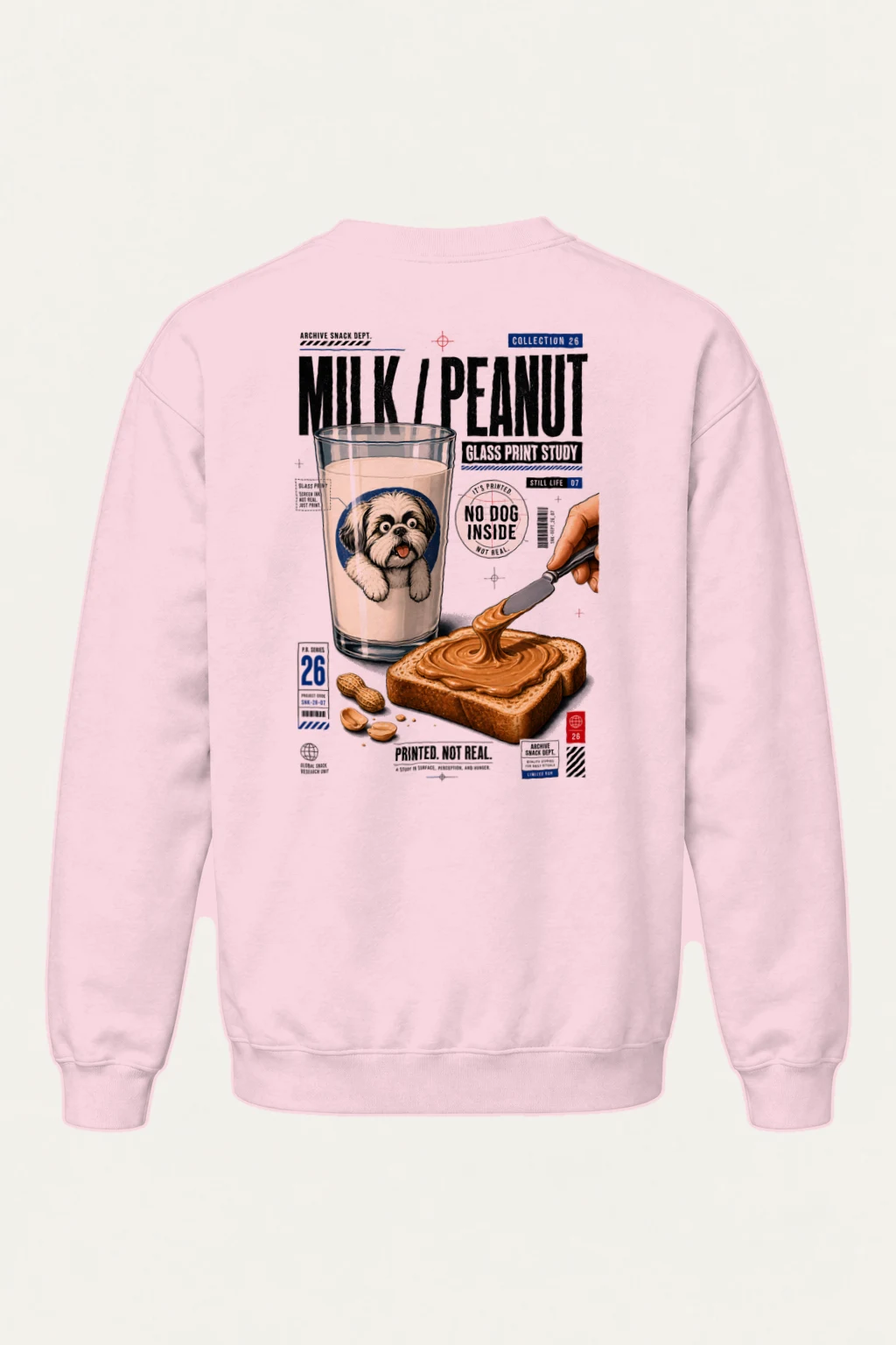 "Milk Toast Study" Heavy Blend Unisex Crewneck Sweatshirt | Gildan 18000