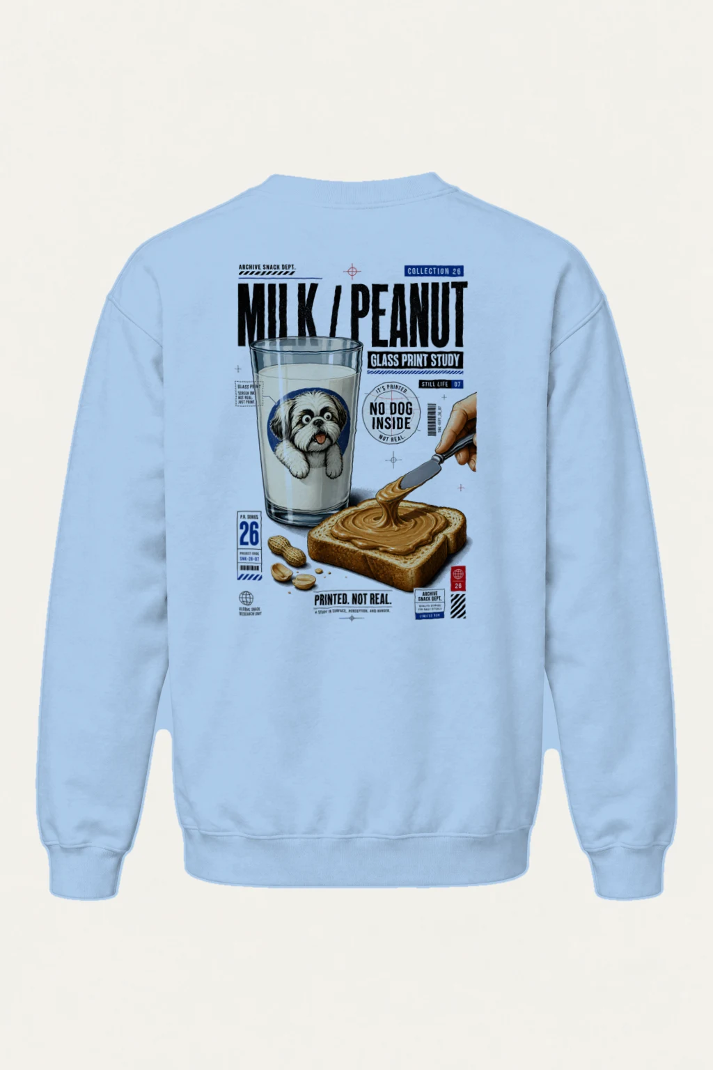 "Milk Toast Study" Heavy Blend Unisex Crewneck Sweatshirt | Gildan 18000