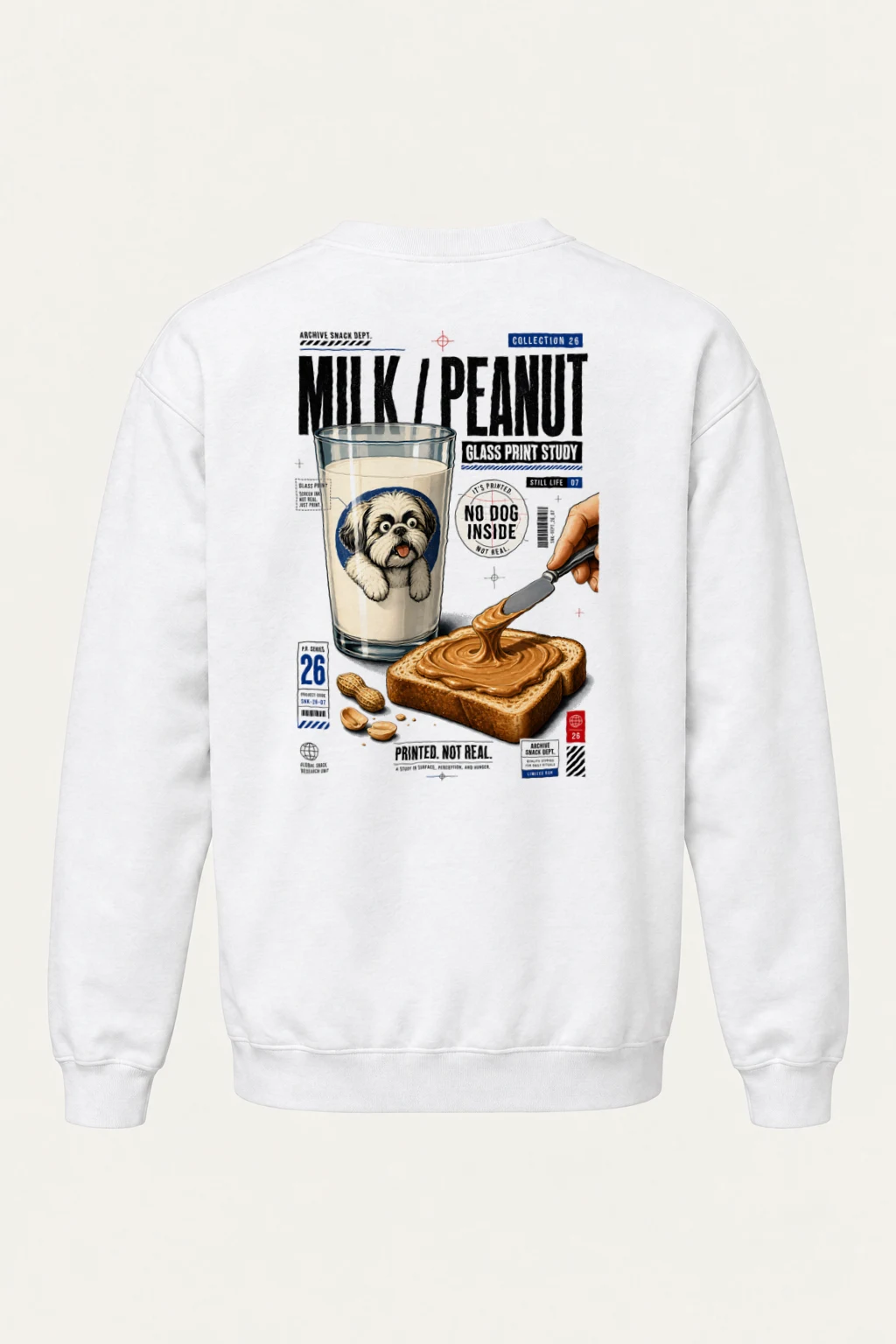 "Milk Toast Study" Heavy Blend Unisex Crewneck Sweatshirt | Gildan 18000