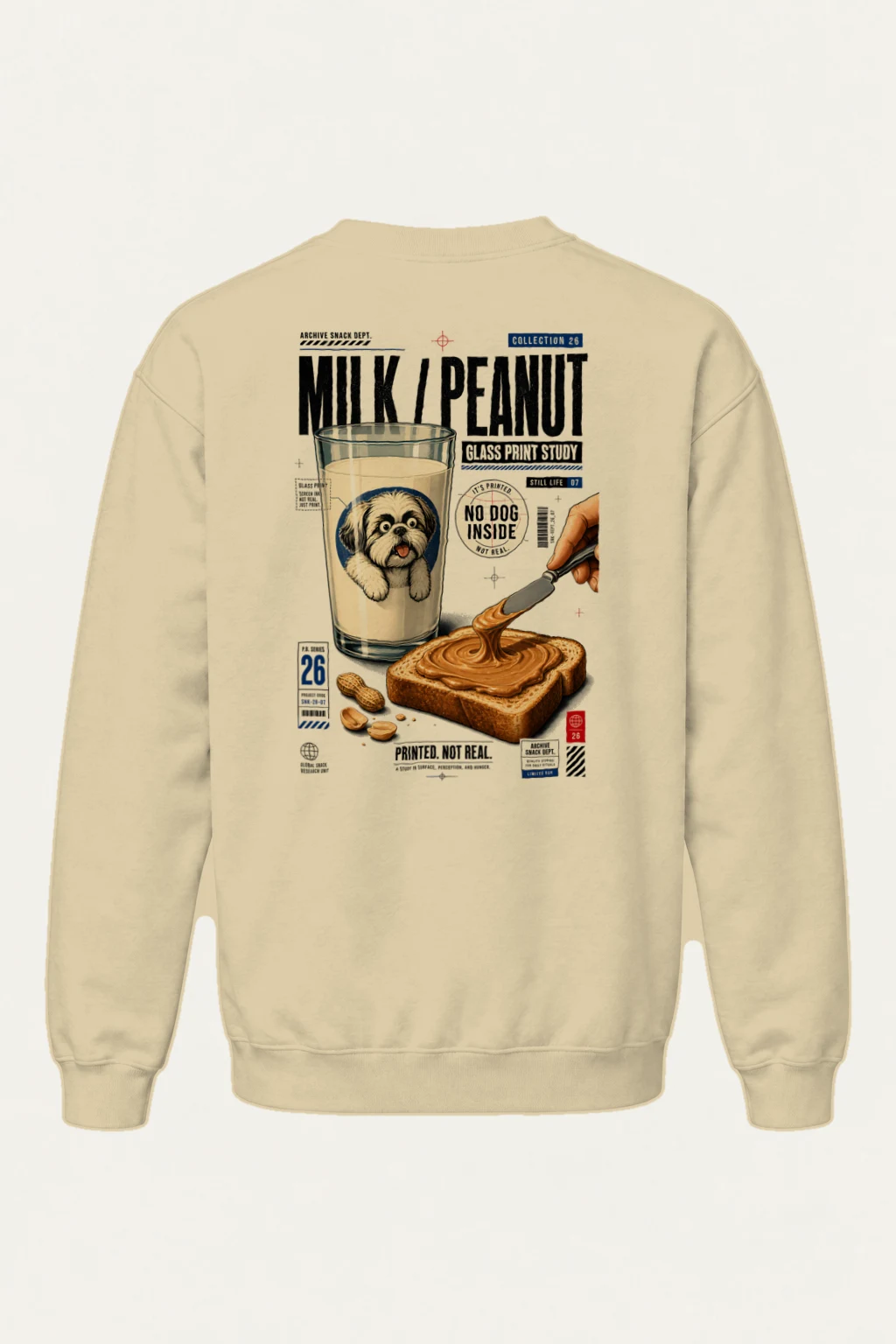 "Milk Toast Study" Heavy Blend Unisex Crewneck Sweatshirt | Gildan 18000