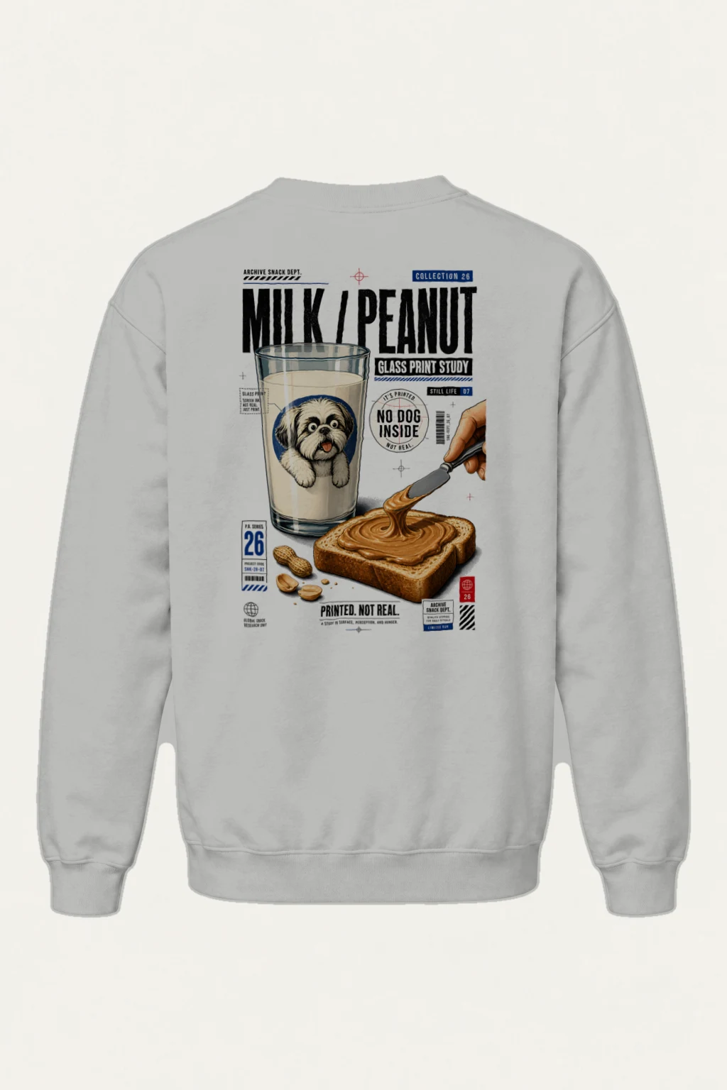 "Milk Toast Study" Heavy Blend Unisex Crewneck Sweatshirt | Gildan 18000