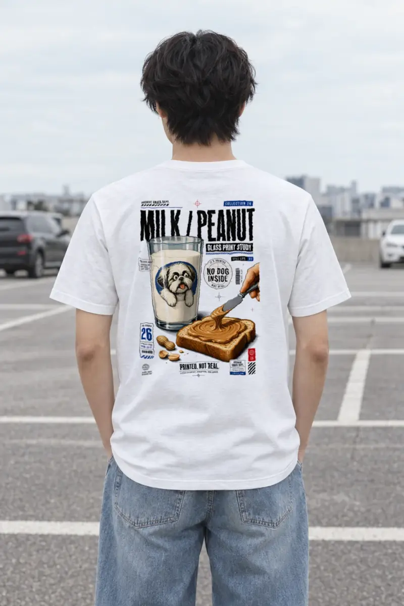 "Milk Toast Study" Heavyweight Unisex Crewneck T-shirt | Gildan 5000