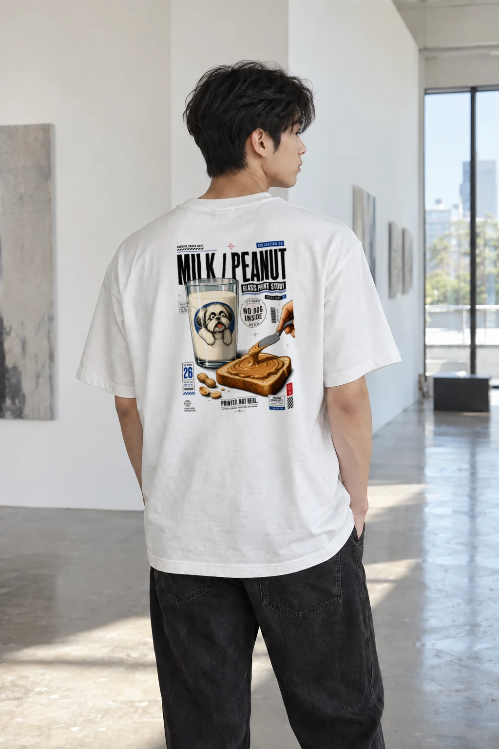 "Milk Toast Study" Heavyweight Unisex Crewneck T-shirt | Gildan 5000