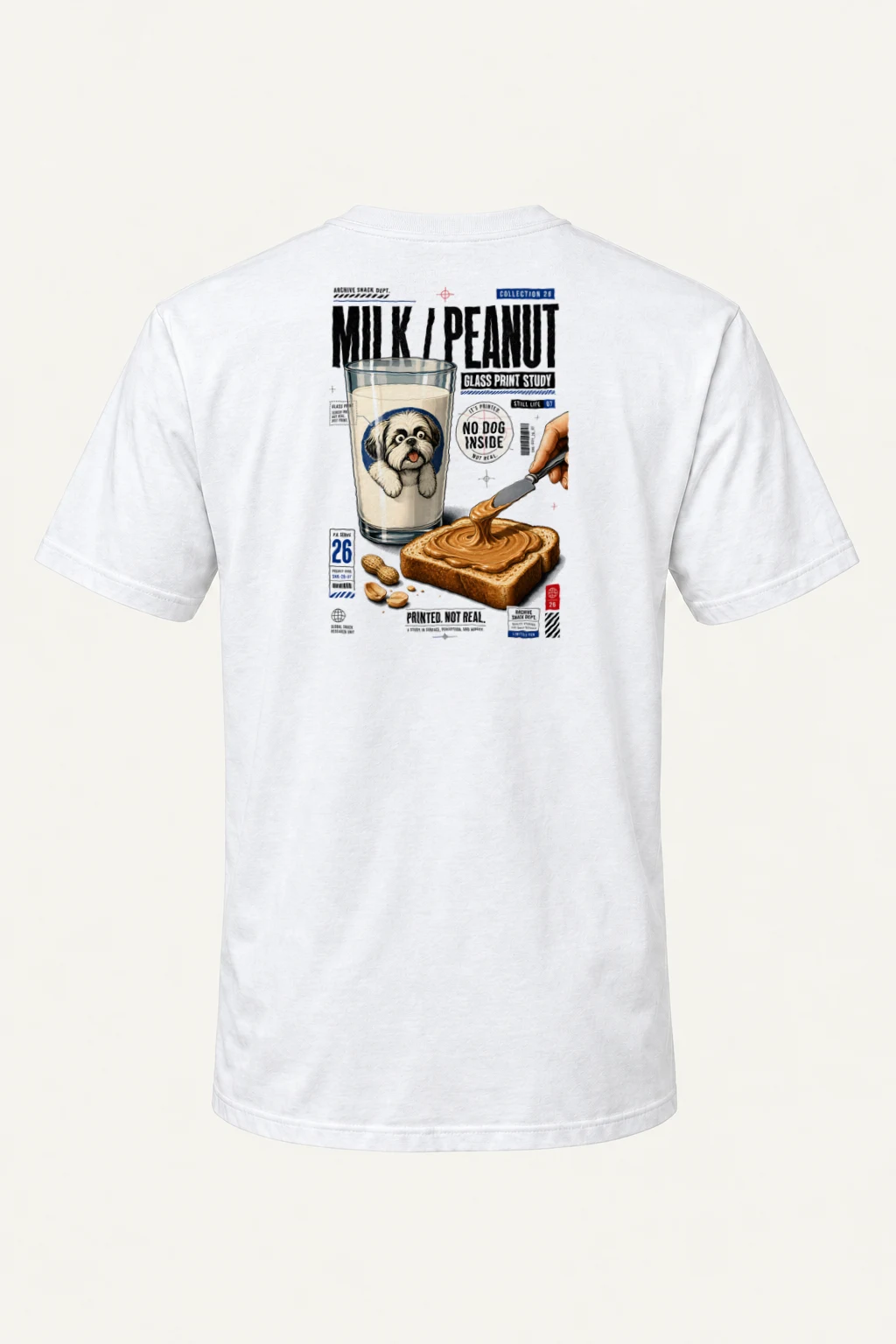 "Milk Toast Study" Heavyweight Unisex Crewneck T-shirt | Gildan 5000