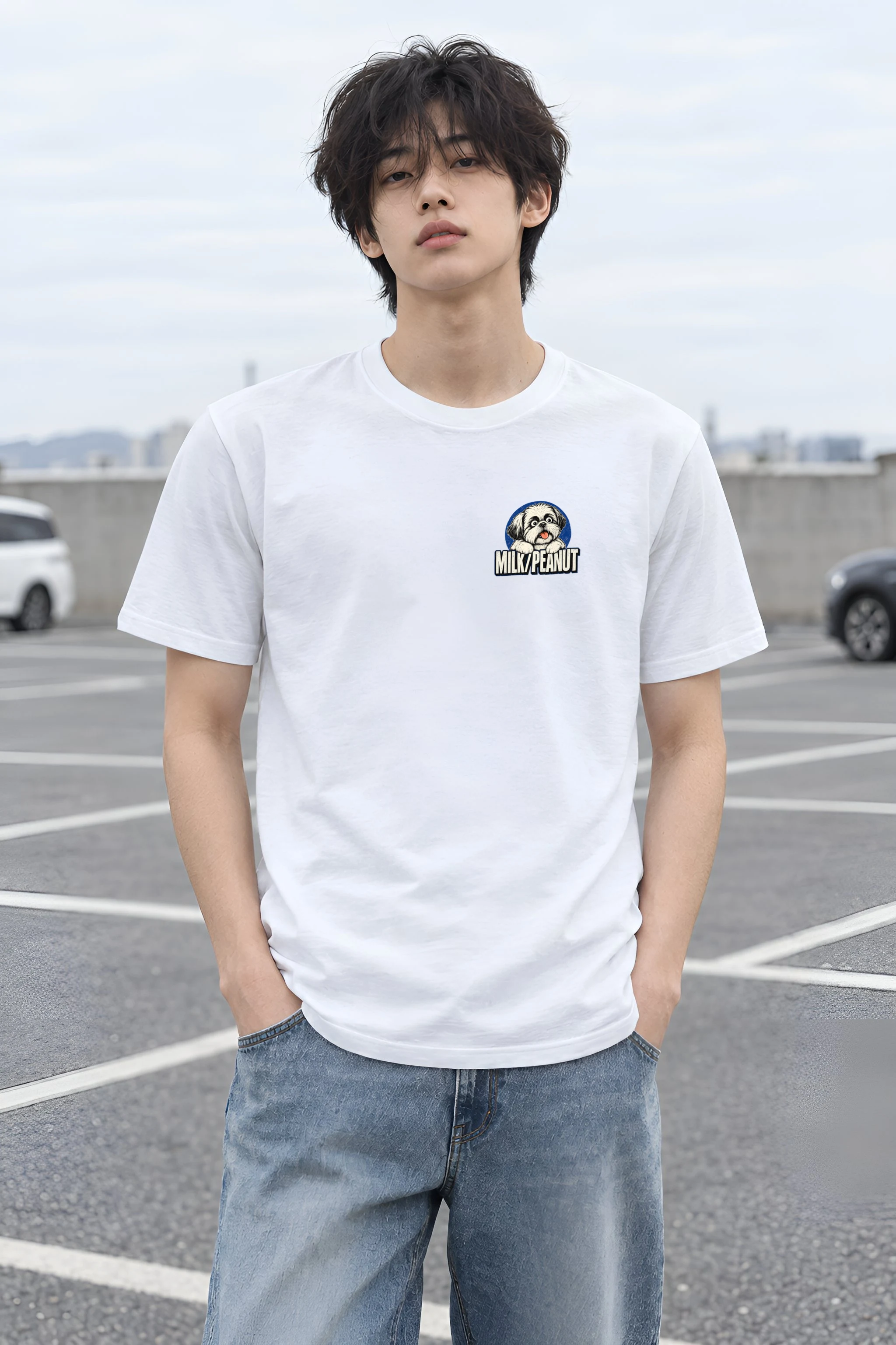"Milk Toast Study" Heavyweight Unisex Crewneck T-shirt