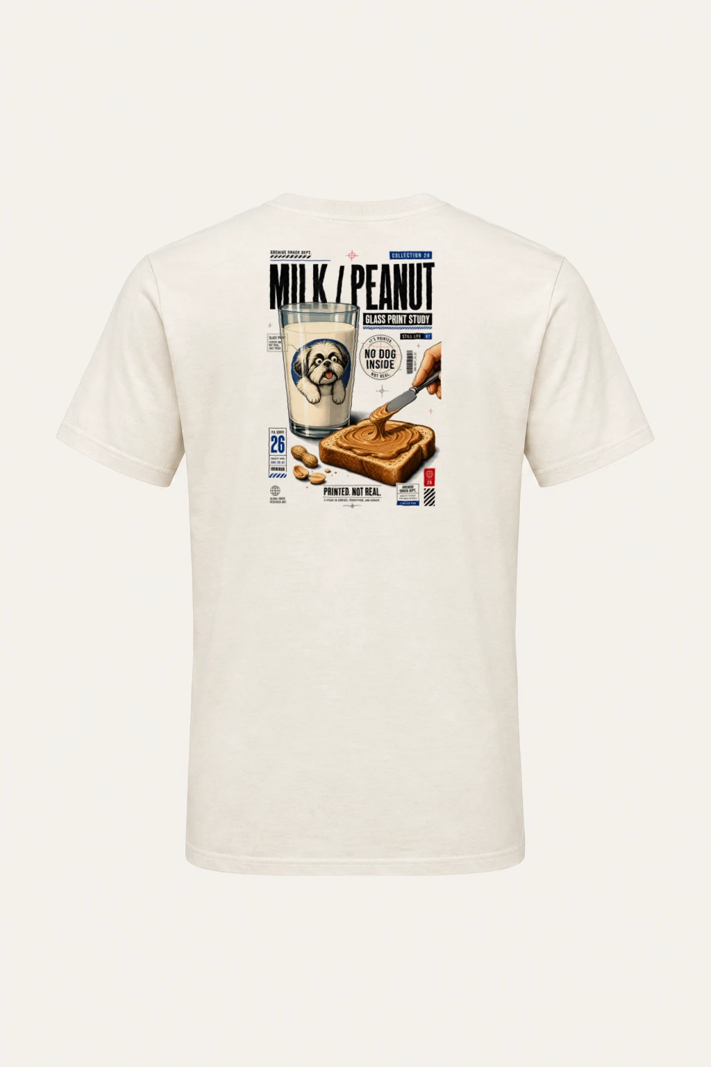 "Milk Toast Study" Heavyweight Unisex Crewneck T-shirt | Gildan 5000