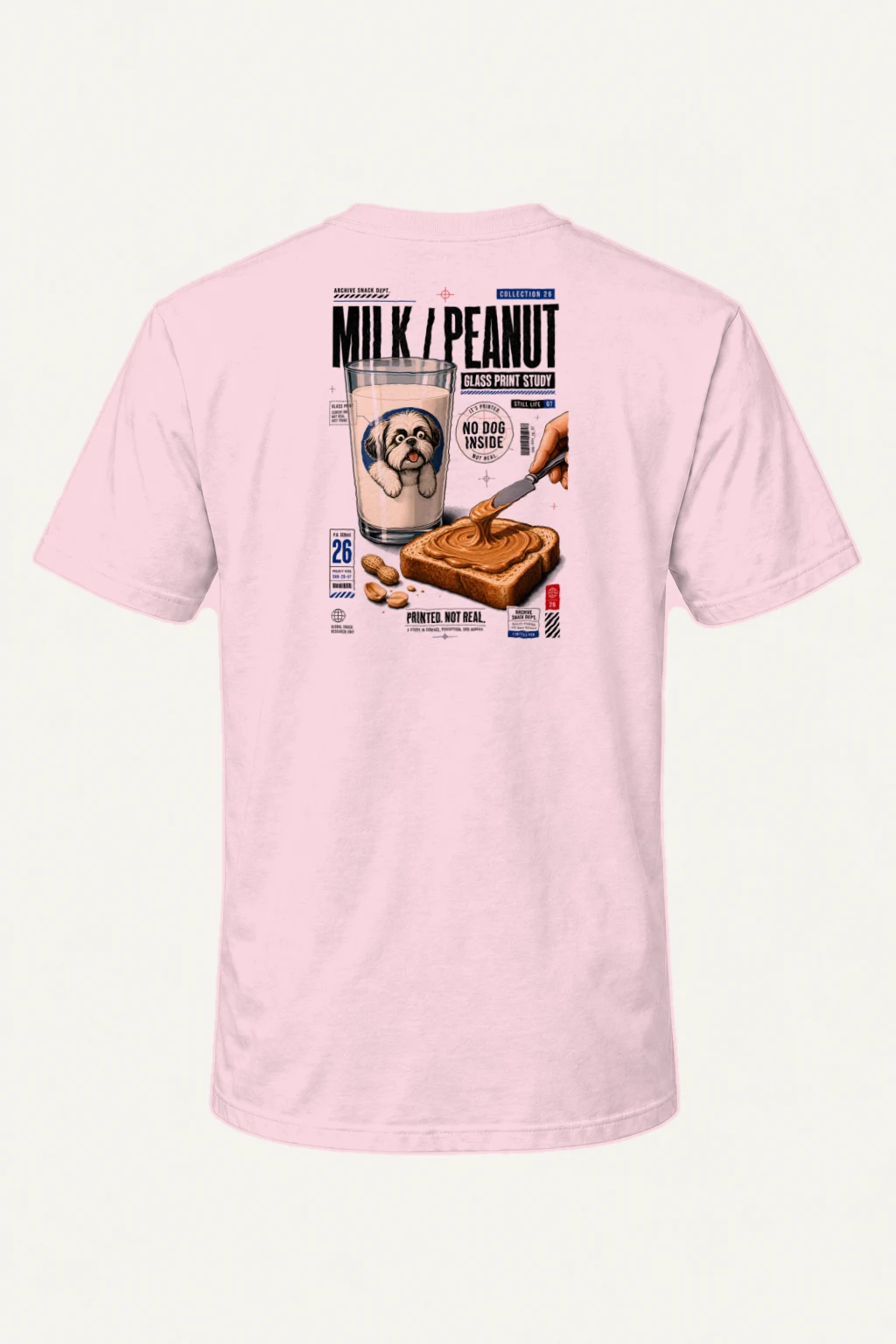 "Milk Toast Study" Heavyweight Unisex Crewneck T-shirt | Gildan 5000