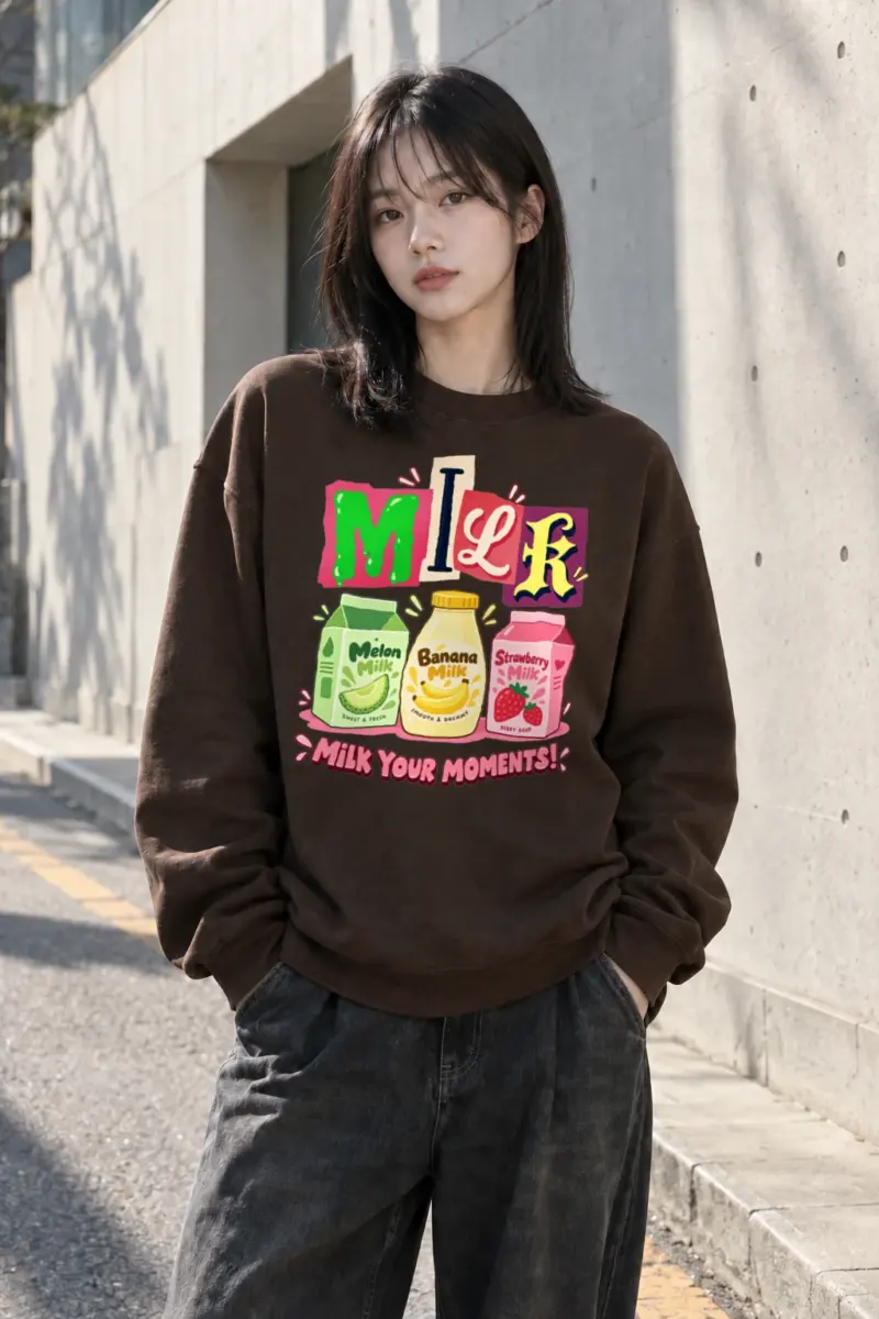 "Milk Your Moments" Heavy Blend Unisex Crewneck Sweatshirt | Gildan 18000