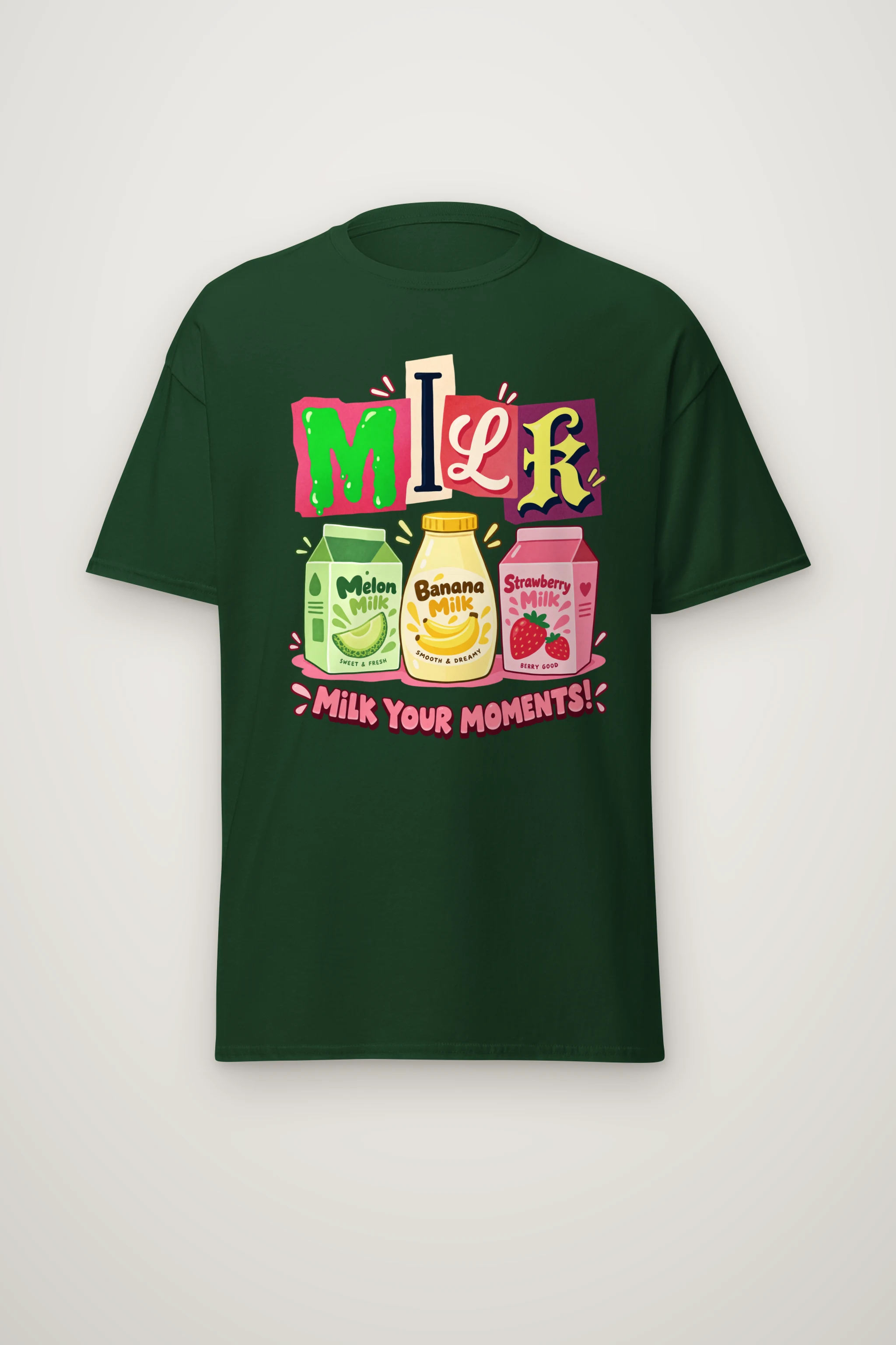 "Milk Your Moments" Heavyweight Unisex Crewneck T-shirt