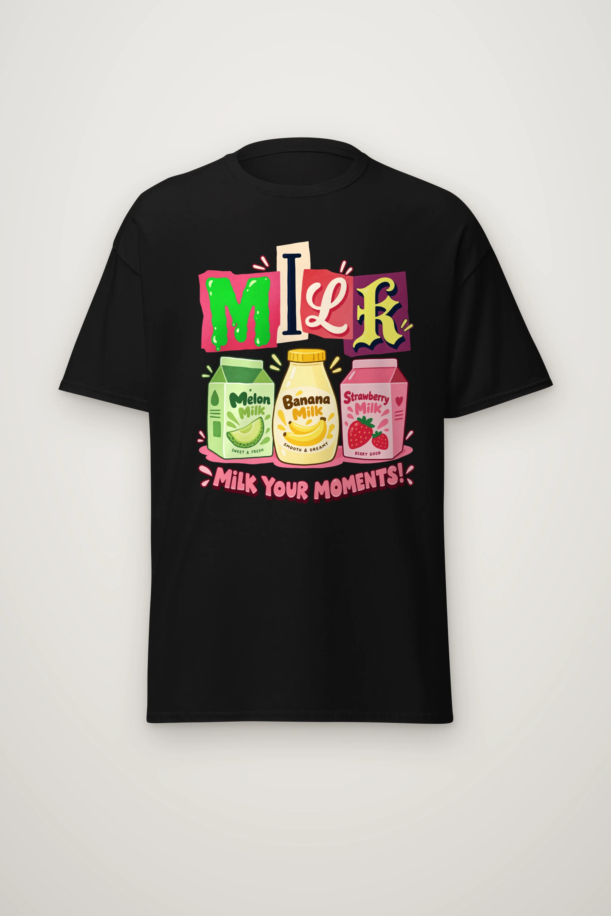 "Milk Your Moments" Heavyweight Unisex Crewneck T-shirt