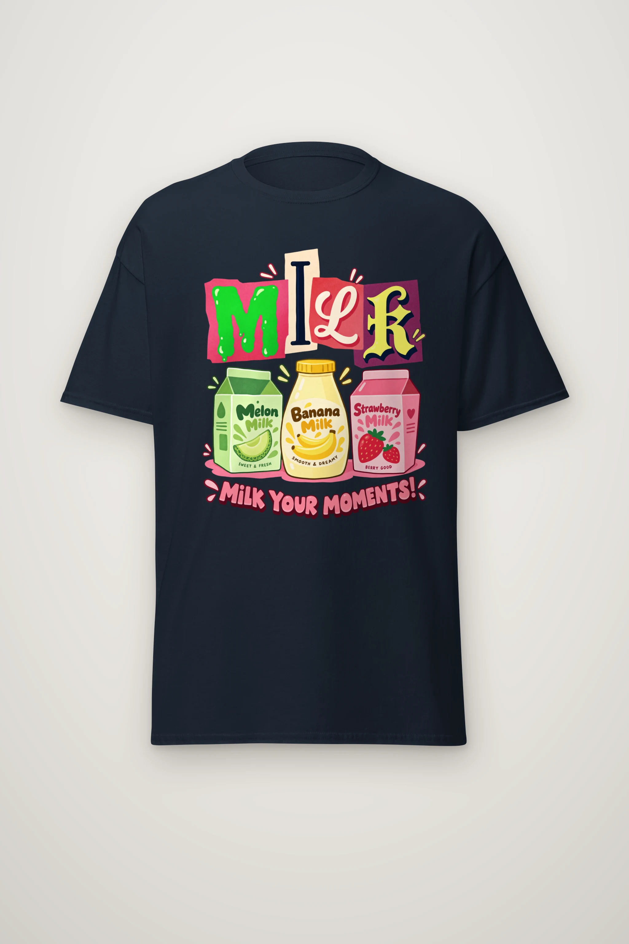 "Milk Your Moments" Heavyweight Unisex Crewneck T-shirt