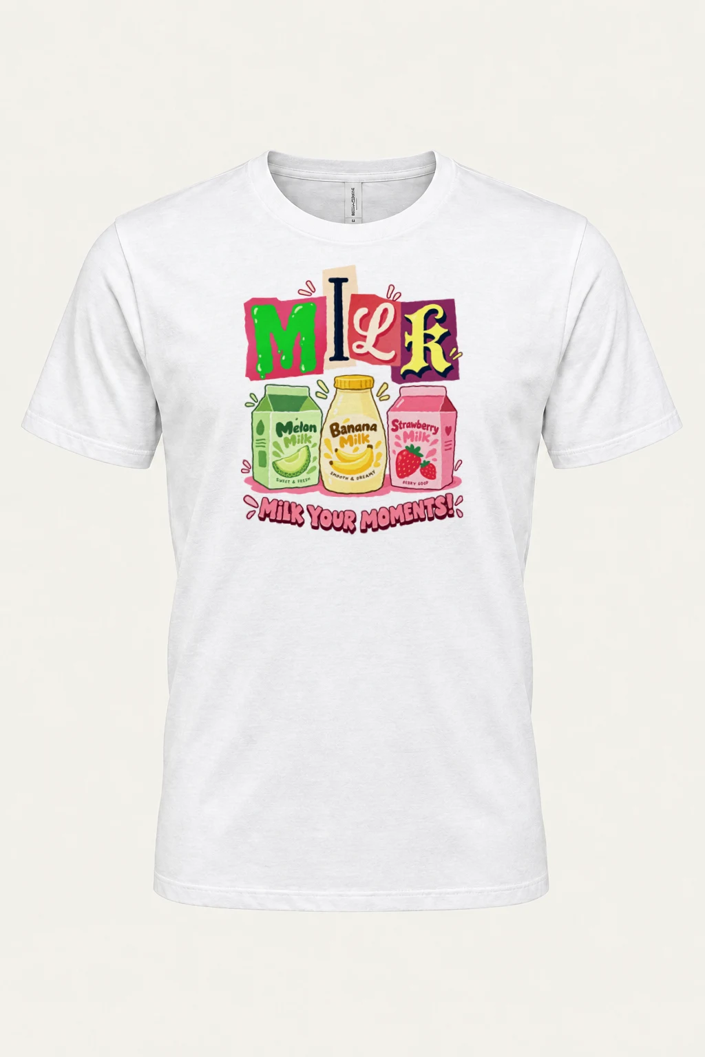 "Milk Your Moments" Heavyweight Unisex Crewneck T-shirt | Gildan 5000