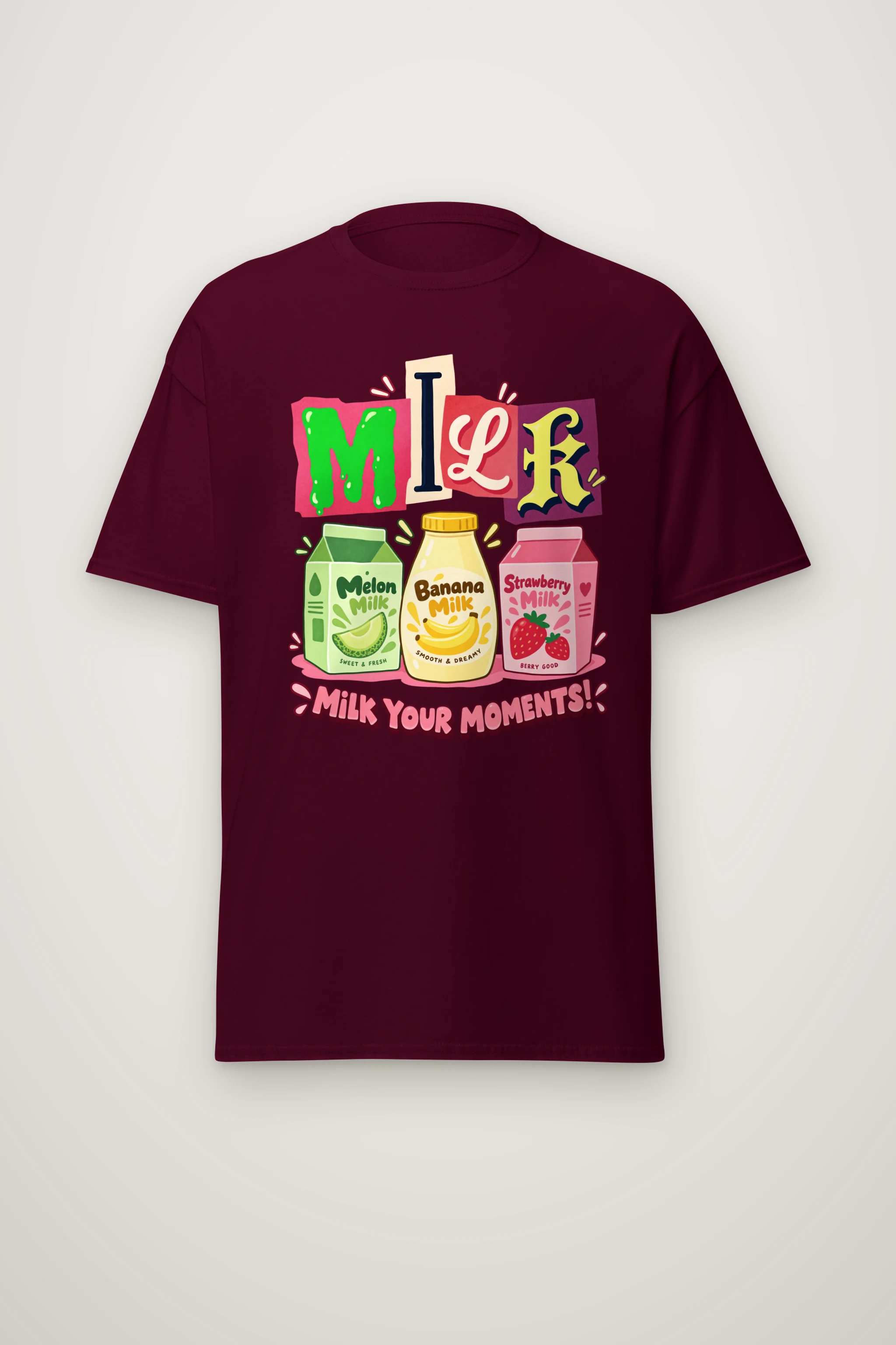 "Milk Your Moments" Heavyweight Unisex Crewneck T-shirt