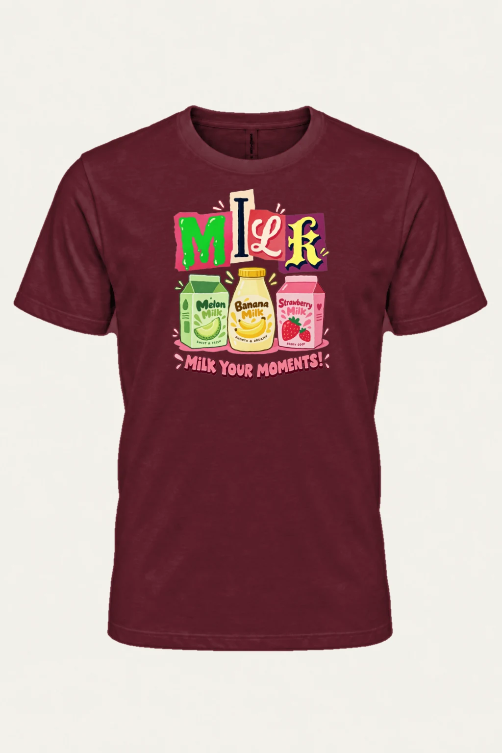 "Milk Your Moments" Heavyweight Unisex Crewneck T-shirt | Gildan 5000