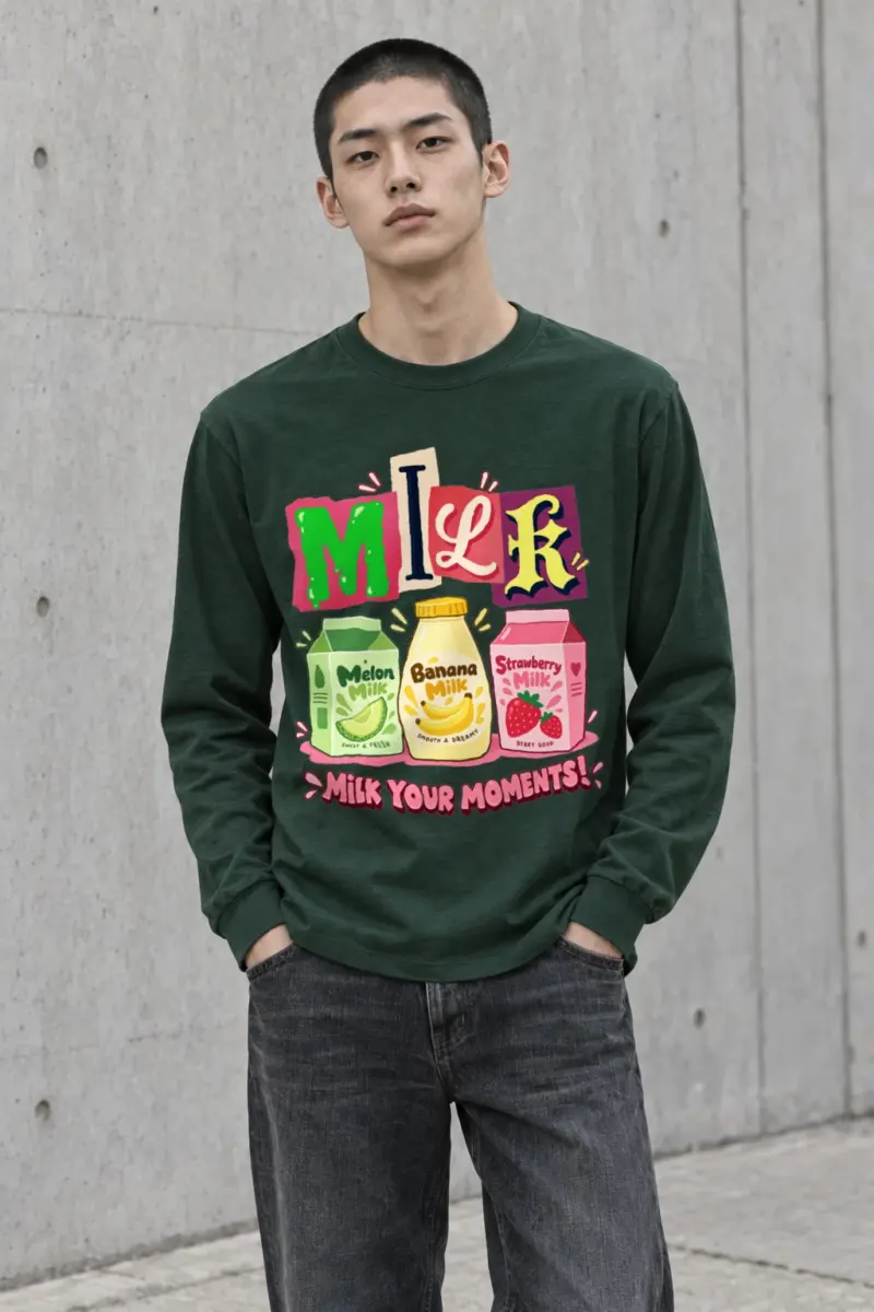 "Milk Your Moments" Unisex Longsleeve T-shirt | Gildan 2400