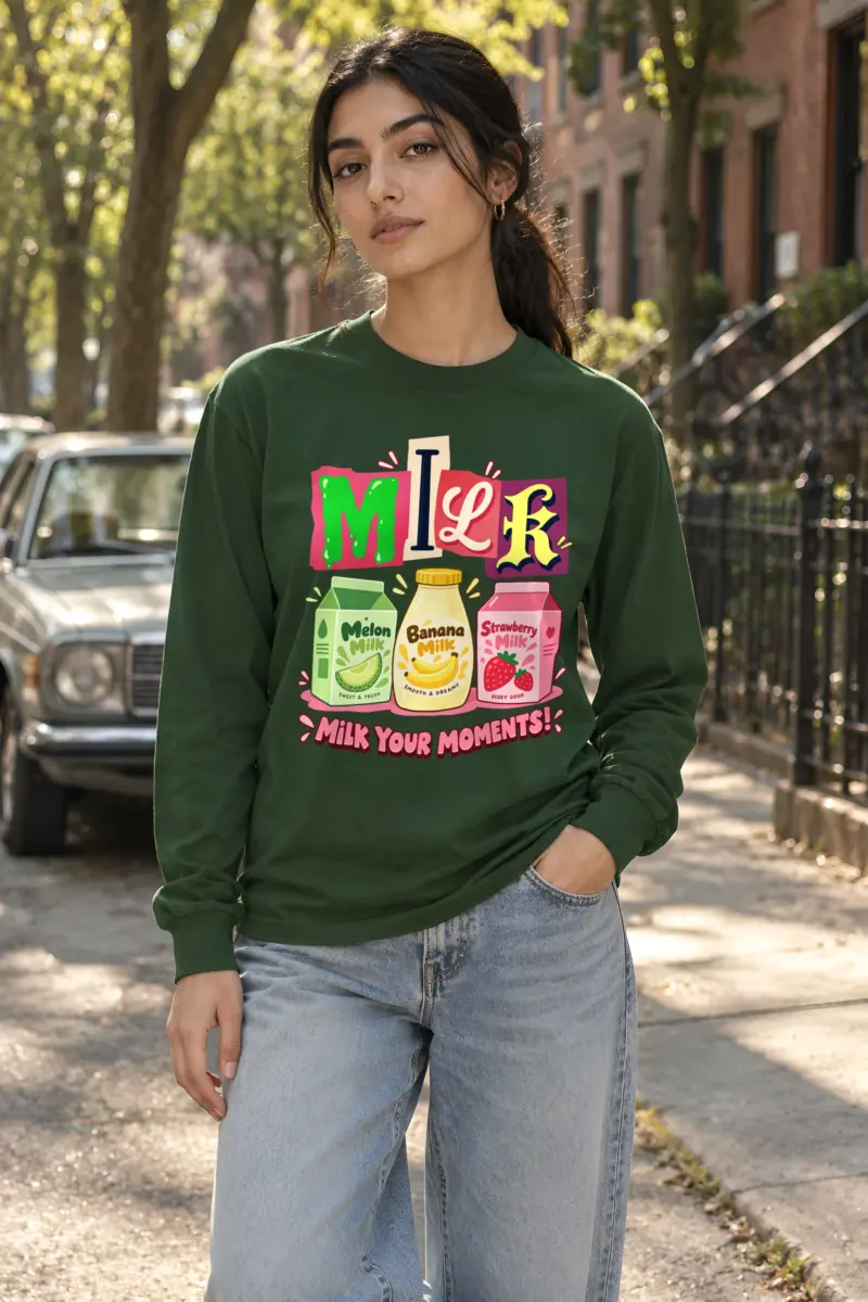 "Milk Your Moments" Unisex Longsleeve T-shirt