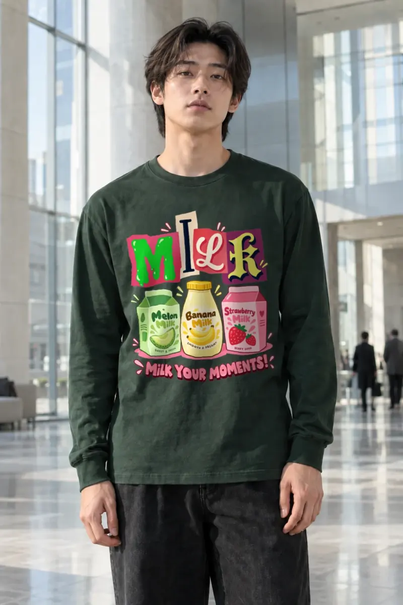 "Milk Your Moments" Unisex Longsleeve T-shirt | Gildan 2400