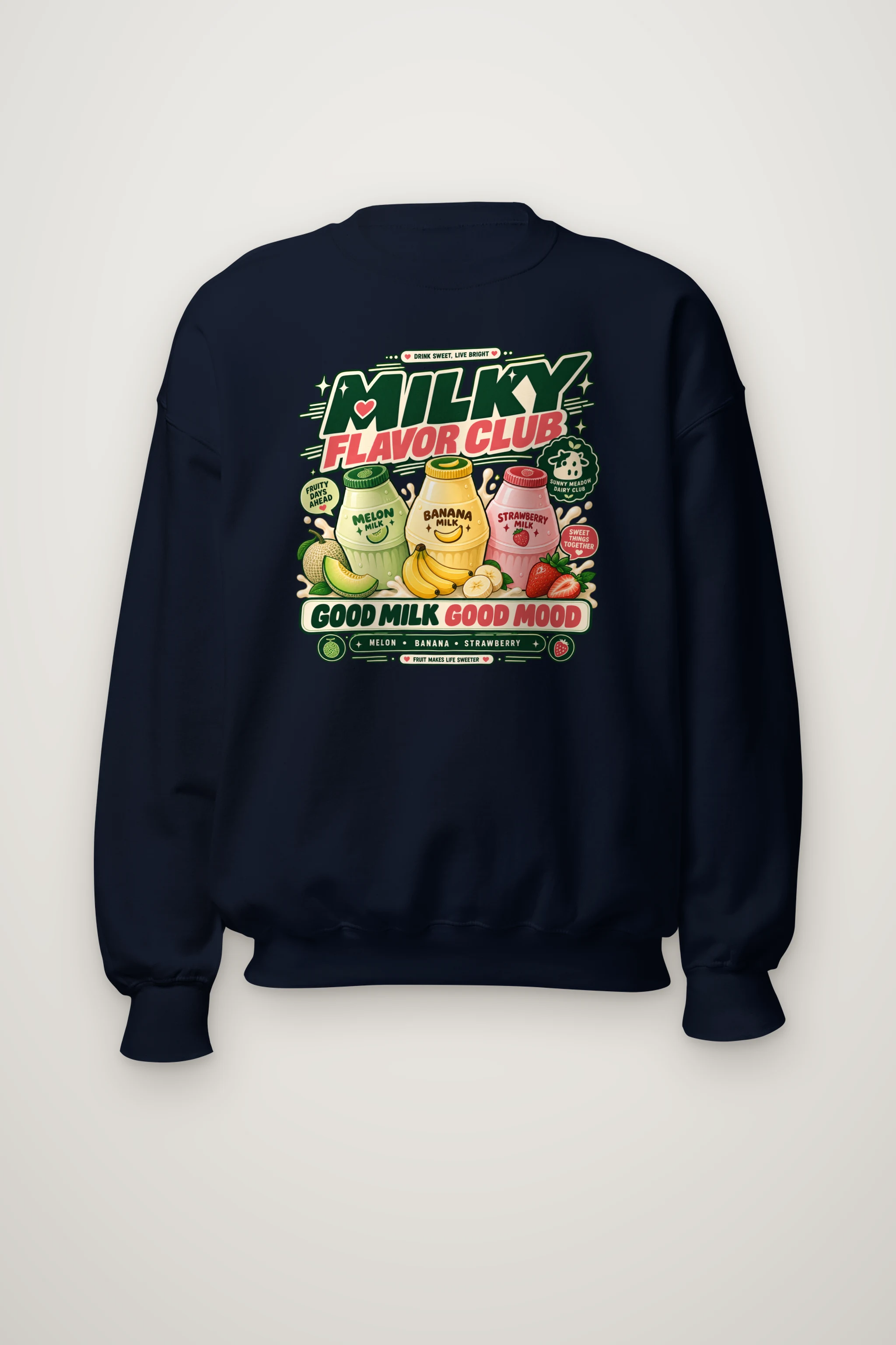"Milky Flavor Club" Heavy Blend Unisex Crewneck Sweatshirt