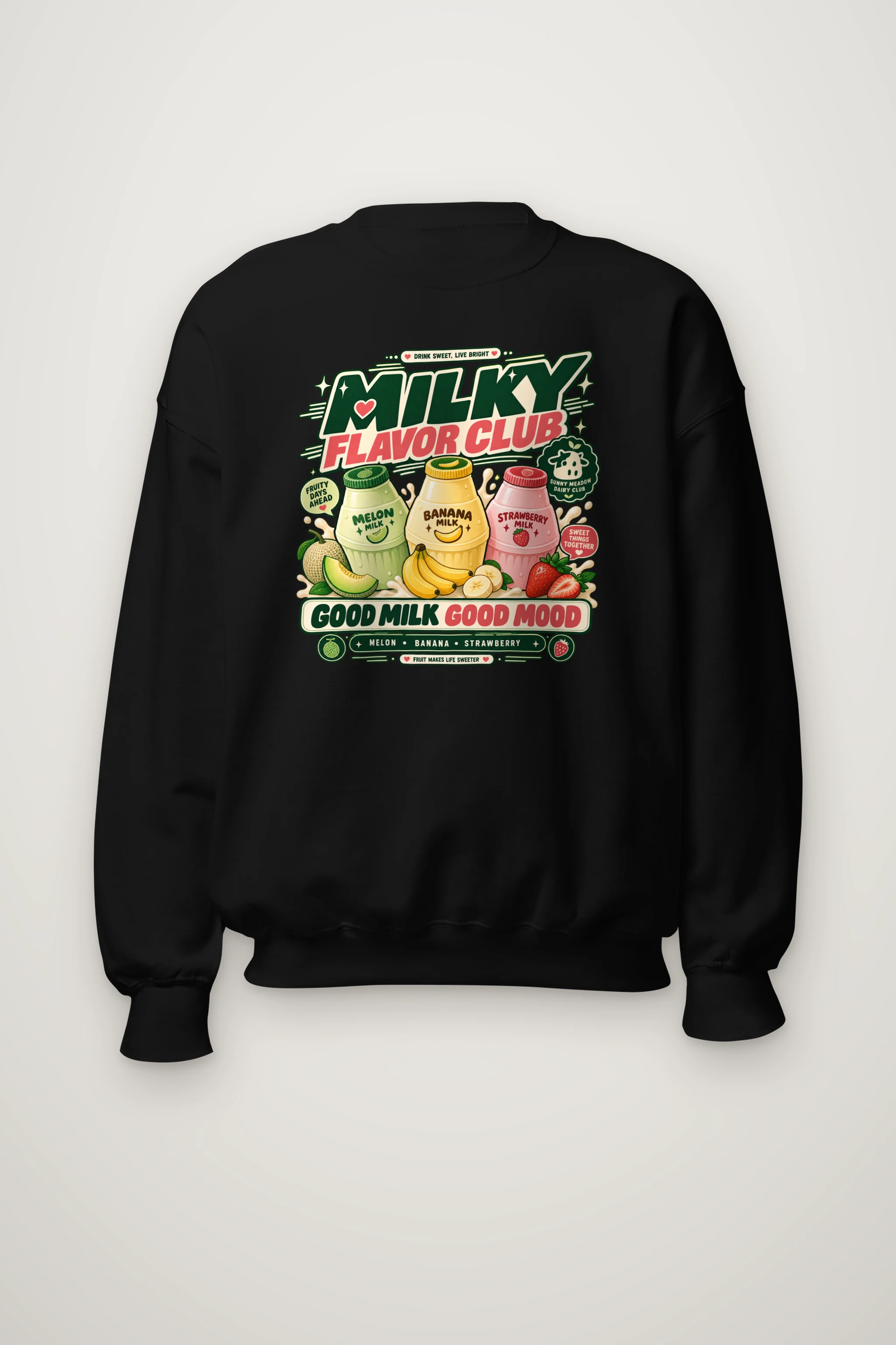 "Milky Flavor Club" Heavy Blend Unisex Crewneck Sweatshirt