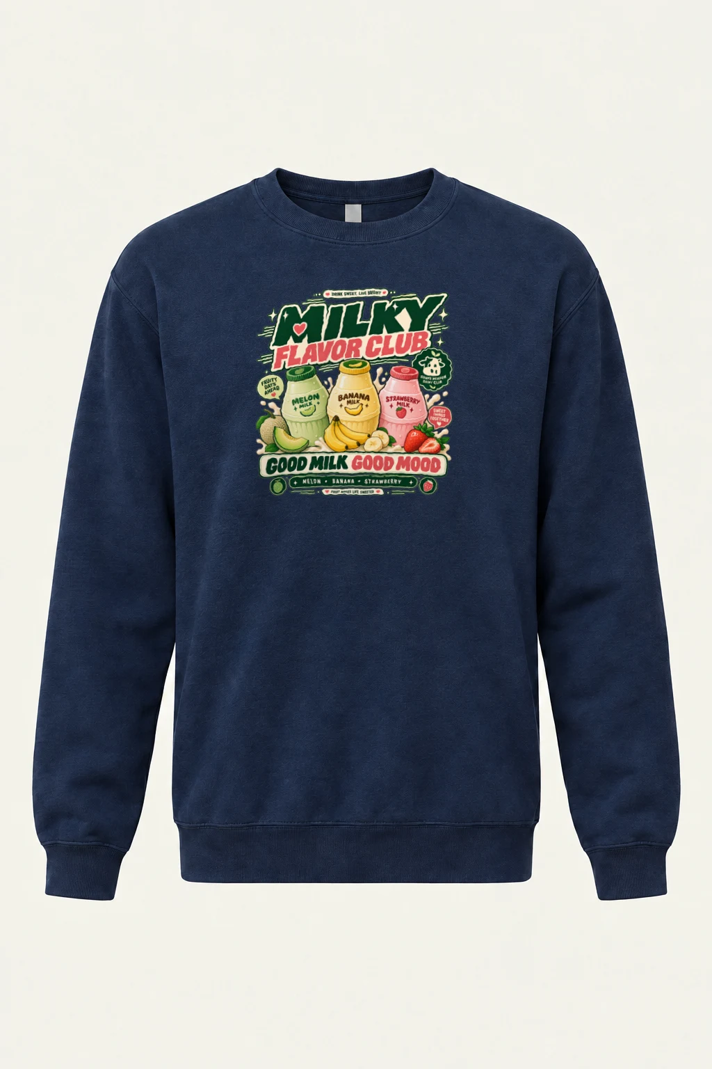 "Milky Flavor Club" Heavy Blend Unisex Crewneck Sweatshirt | Gildan 18000