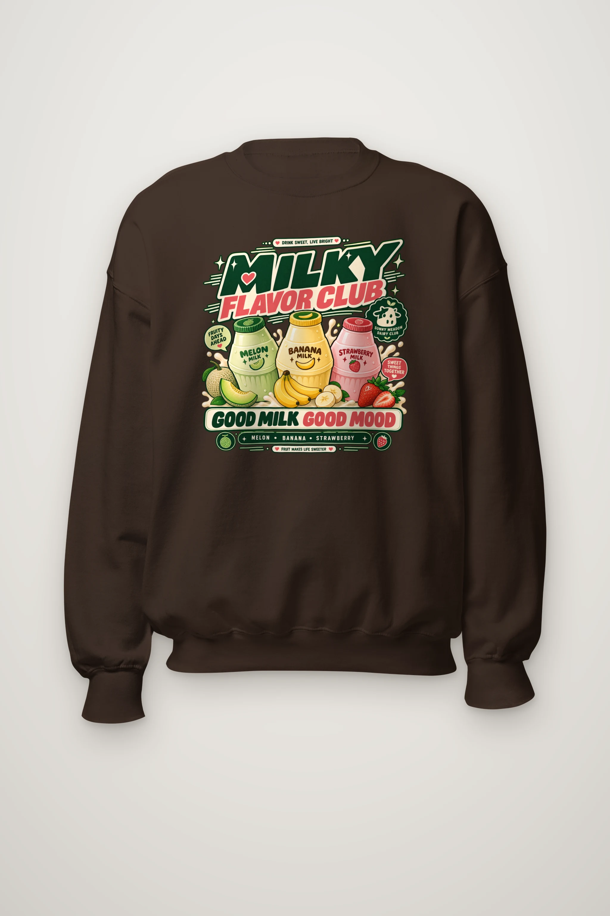 "Milky Flavor Club" Heavy Blend Unisex Crewneck Sweatshirt