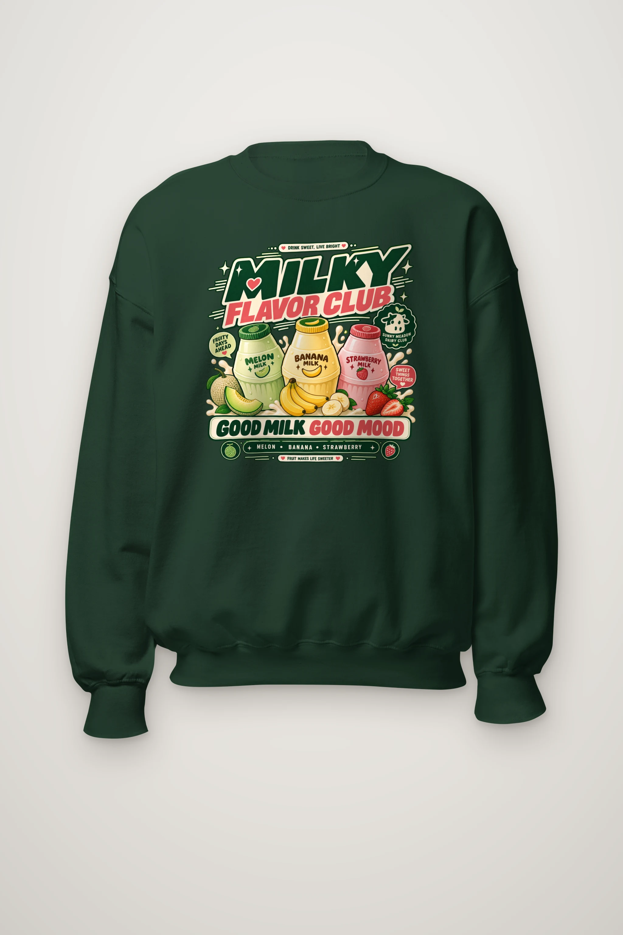 "Milky Flavor Club" Heavy Blend Unisex Crewneck Sweatshirt