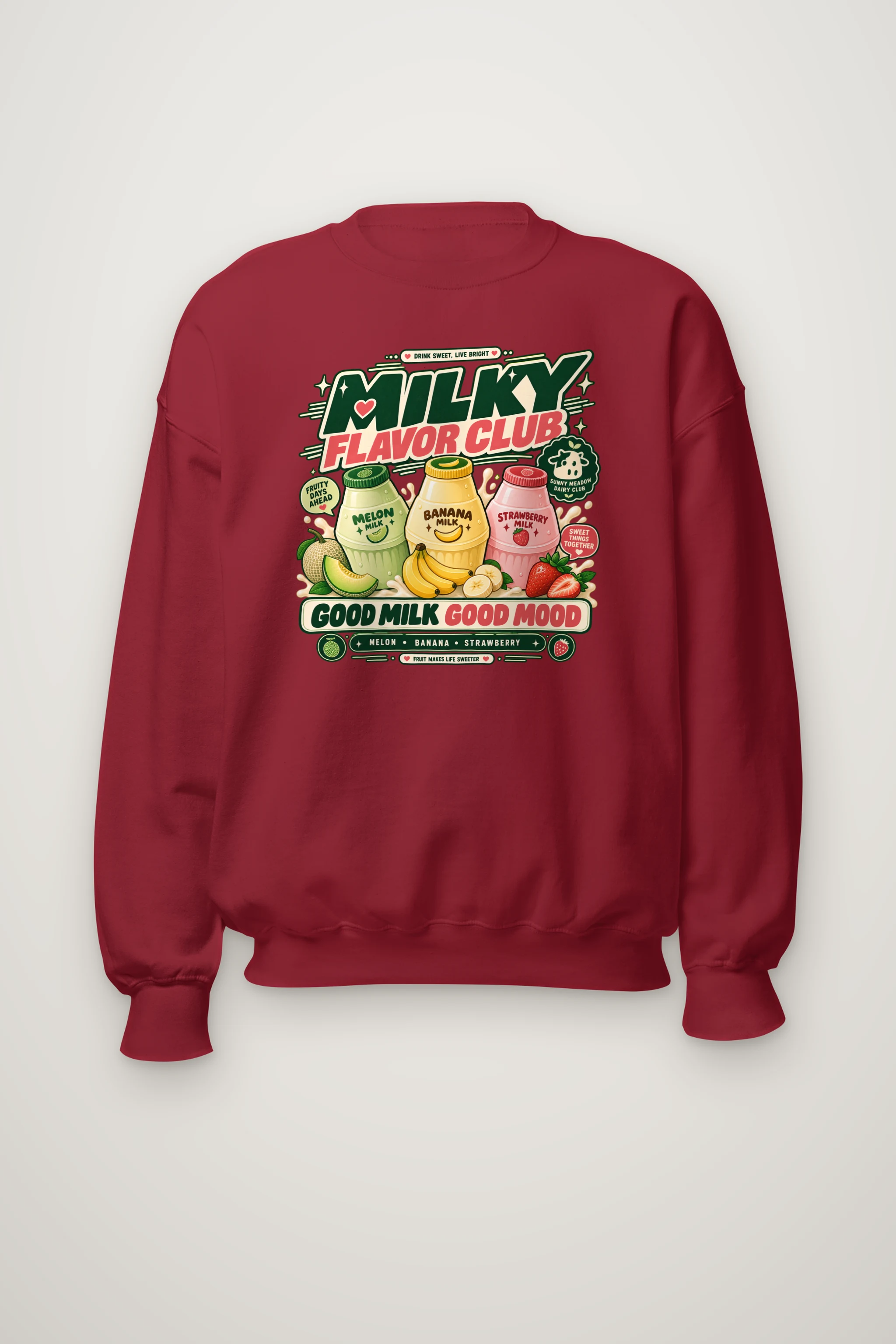 "Milky Flavor Club" Heavy Blend Unisex Crewneck Sweatshirt