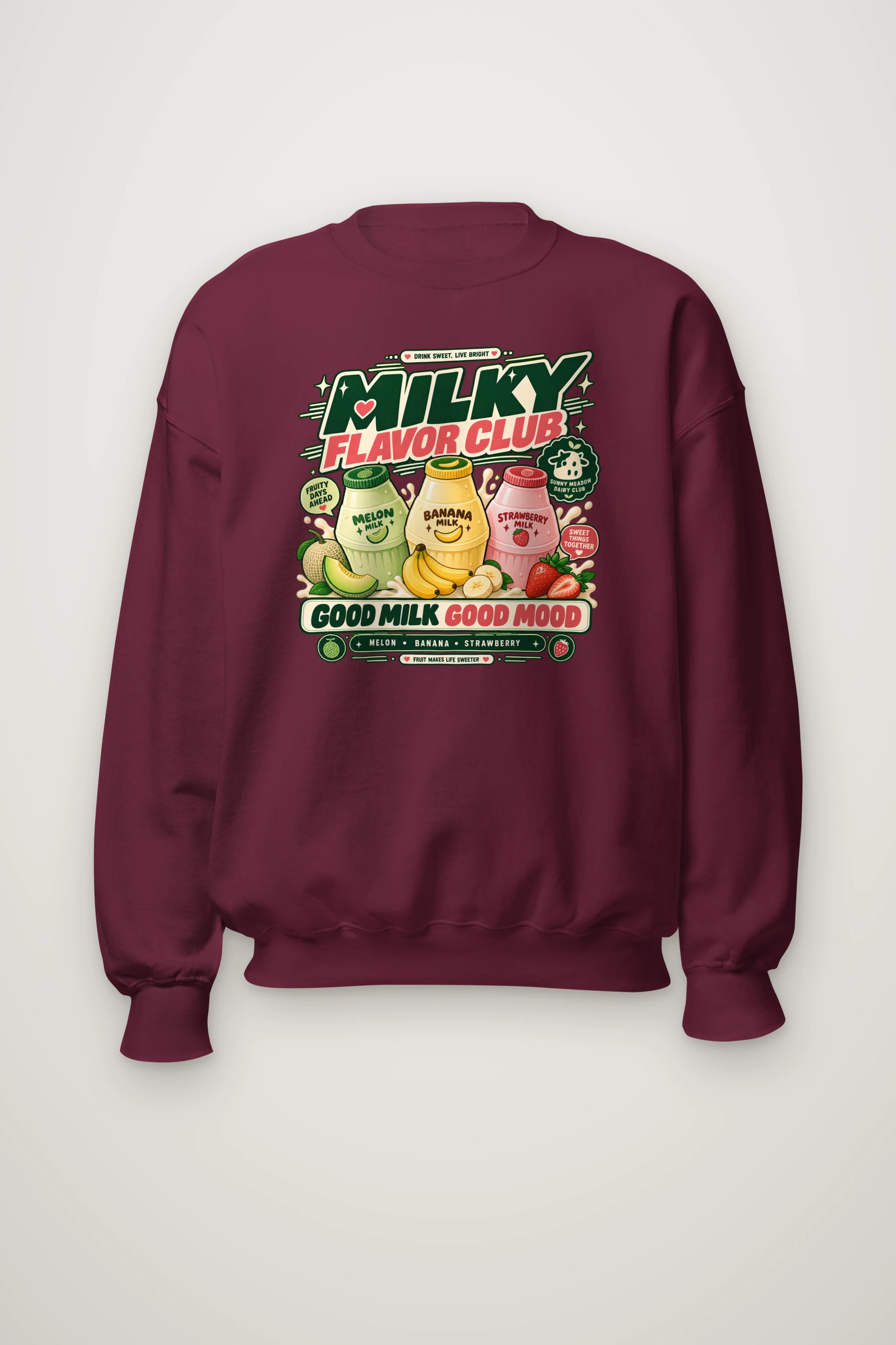 "Milky Flavor Club" Heavy Blend Unisex Crewneck Sweatshirt