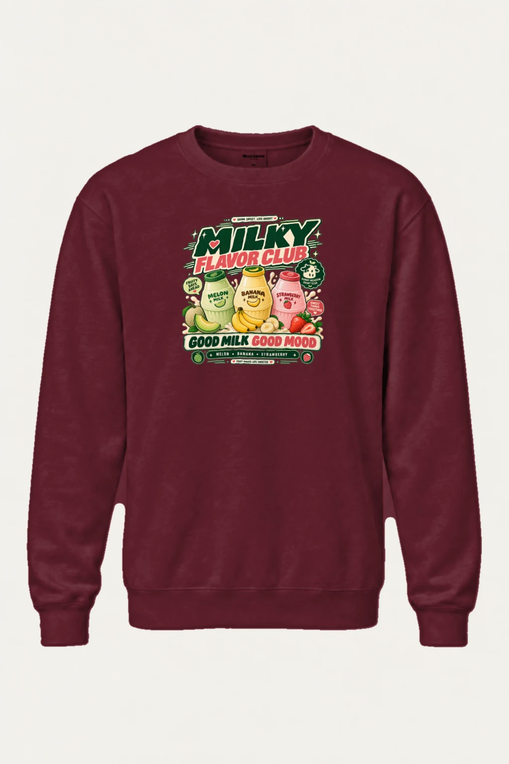 "Milky Flavor Club" Heavy Blend Unisex Crewneck Sweatshirt | Gildan 18000