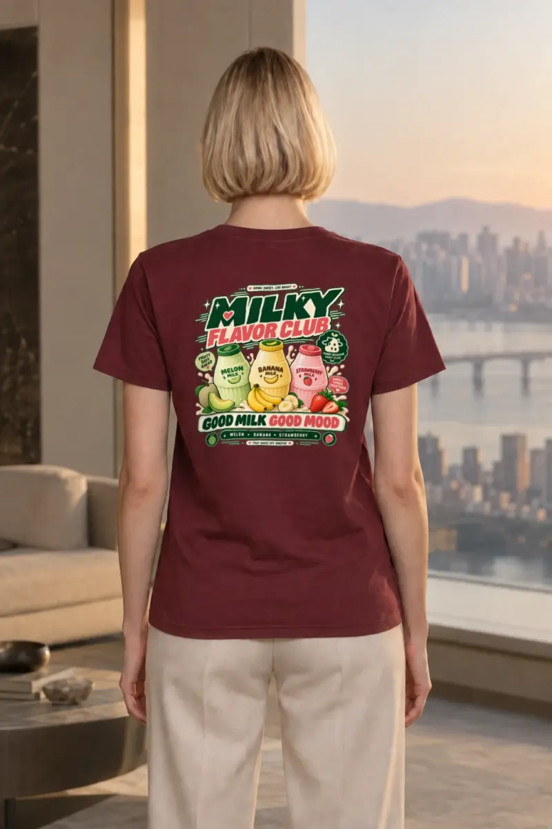 "Milky Flavor Club" Heavyweight Unisex Crewneck T-shirt | Gildan 5000
