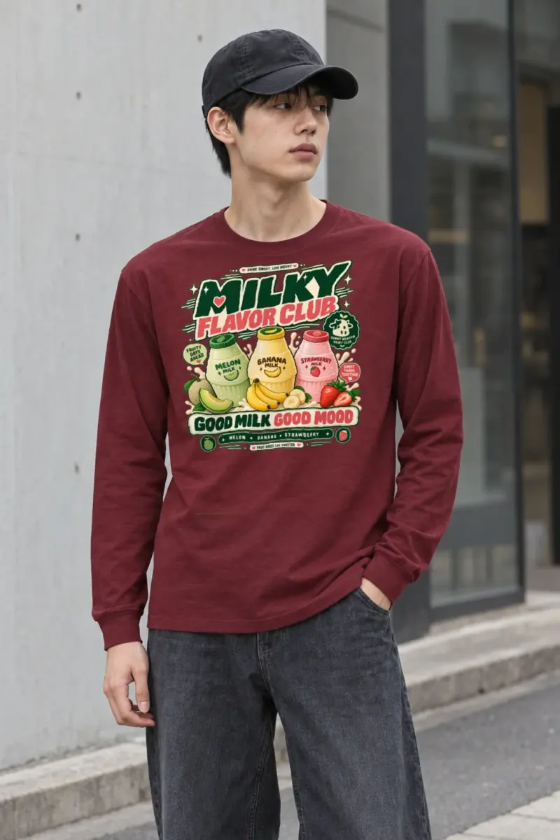 "Milky Flavor Club" Unisex Longsleeve T-shirt
