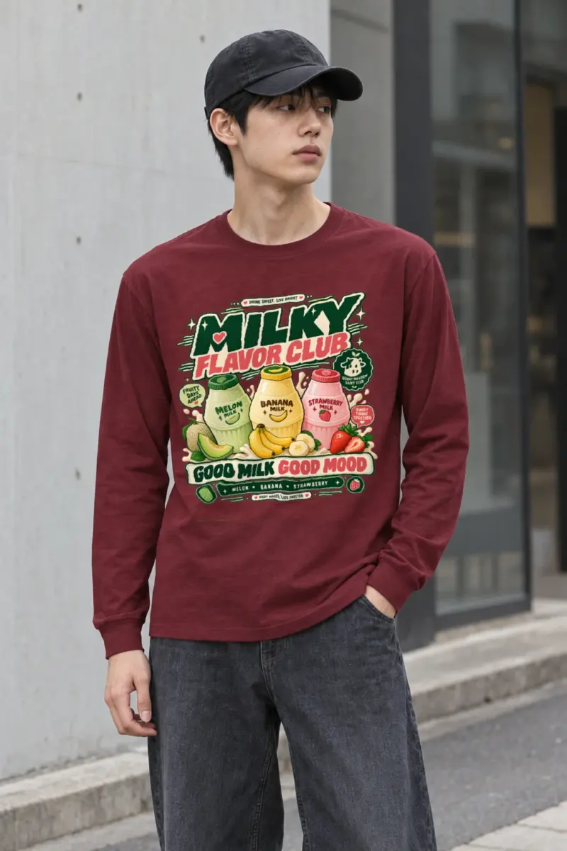 "Milky Flavor Club" Unisex Longsleeve T-shirt