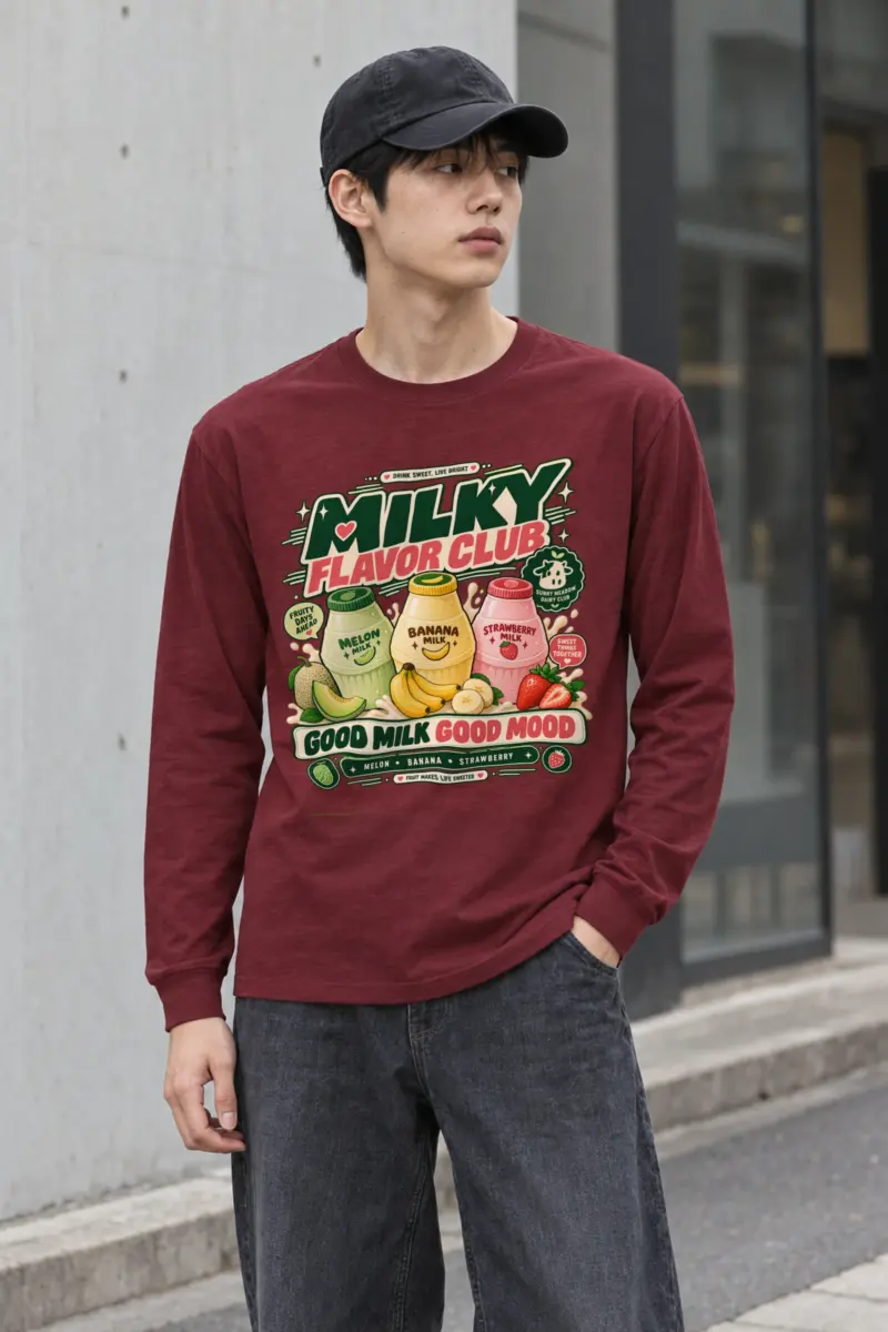 "Milky Flavor Club" Unisex Longsleeve T-shirt