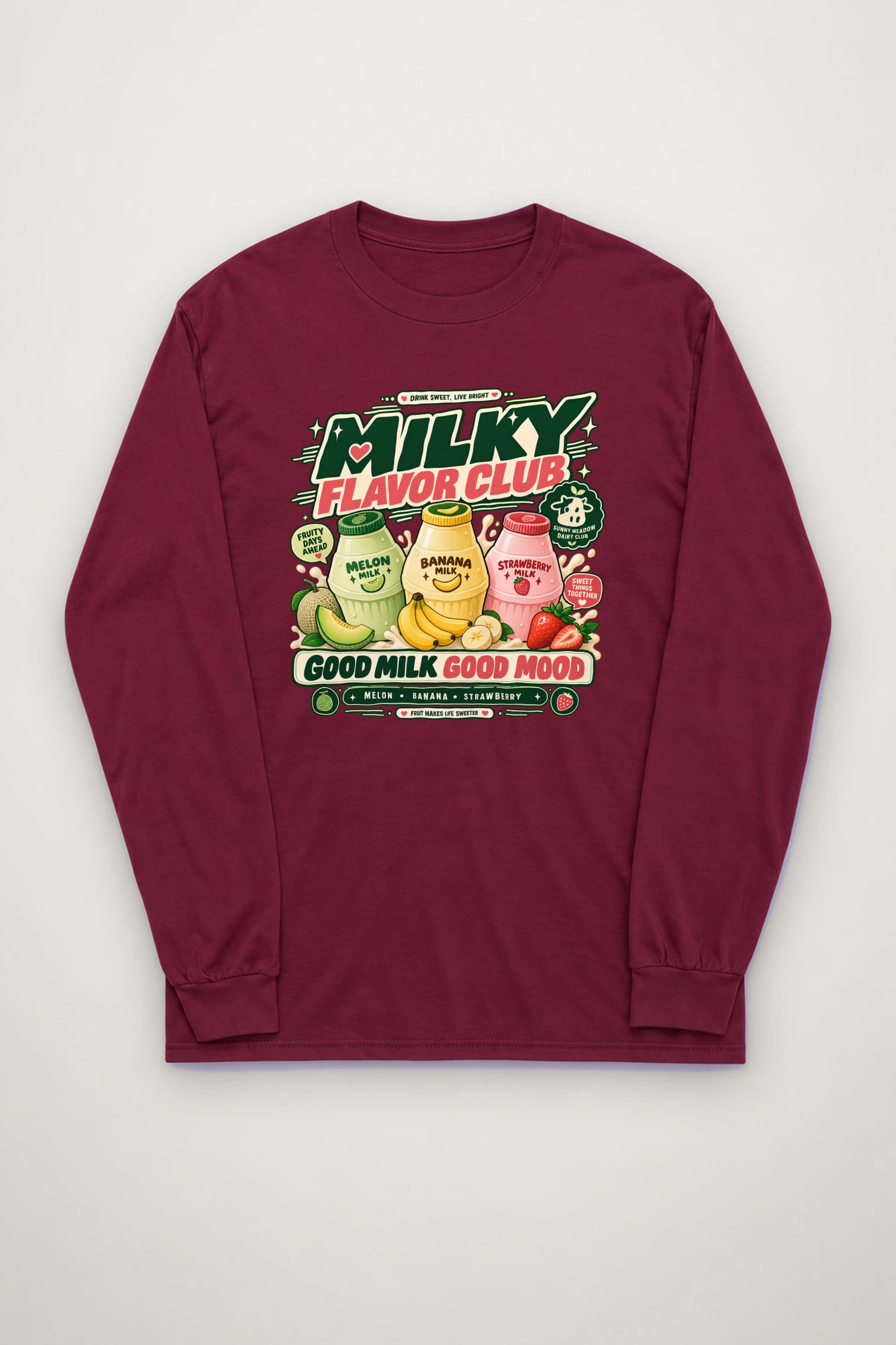 "Milky Flavor Club" Unisex Longsleeve T-shirt