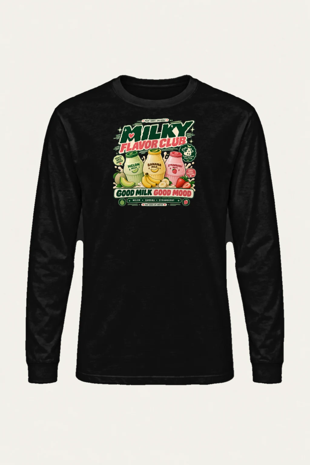 "Milky Flavor Club" Unisex Longsleeve T-shirt | Gildan 2400