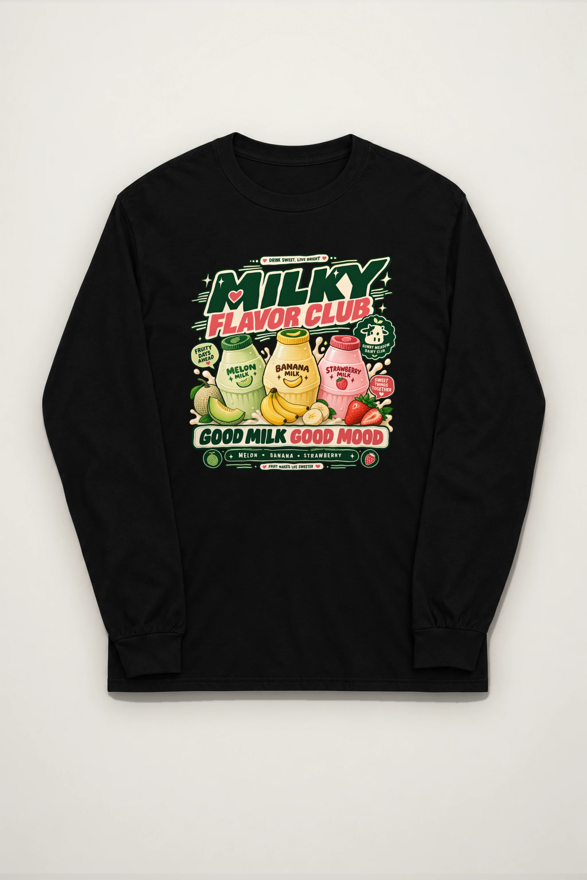 "Milky Flavor Club" Unisex Longsleeve T-shirt