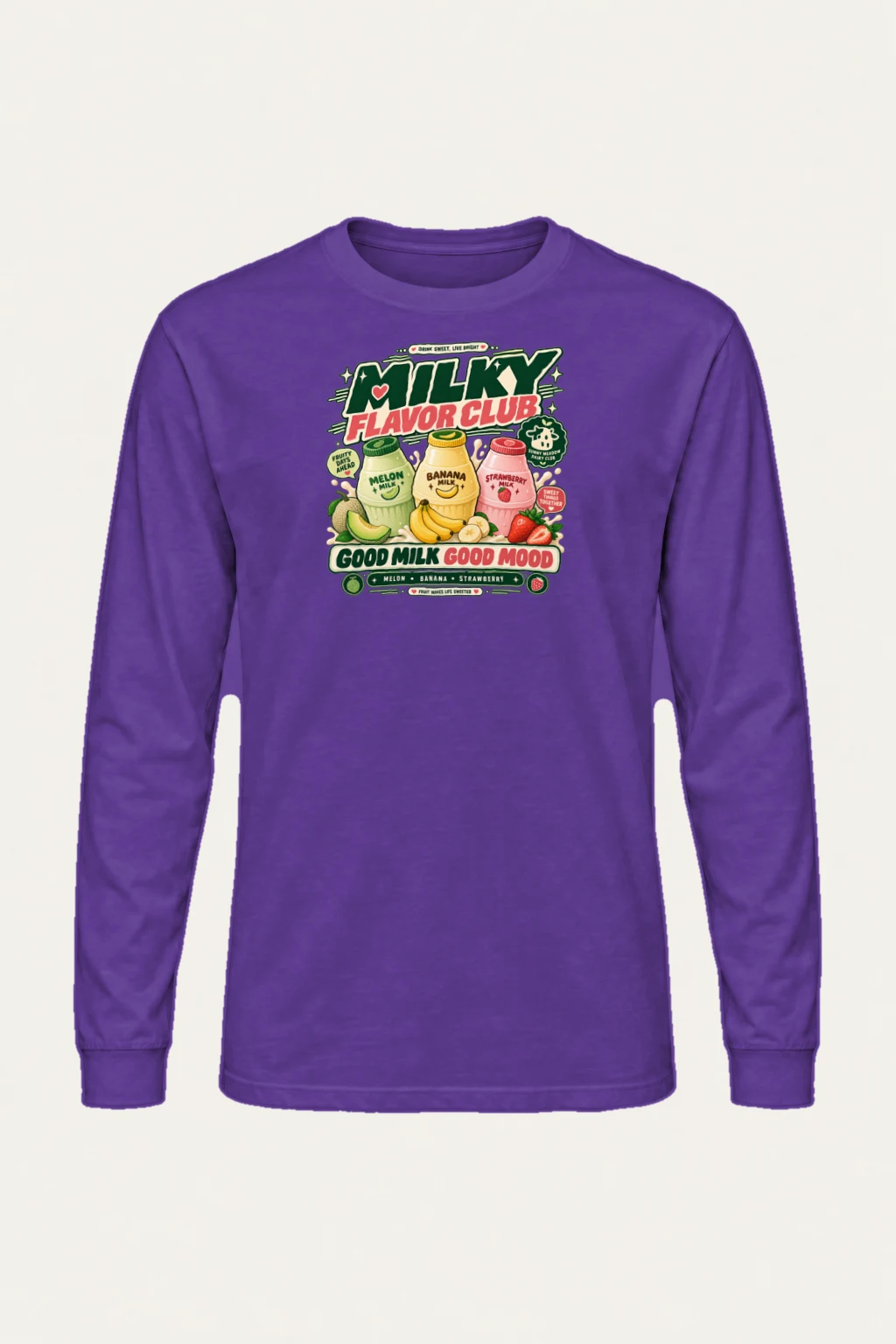 "Milky Flavor Club" Unisex Longsleeve T-shirt | Gildan 2400