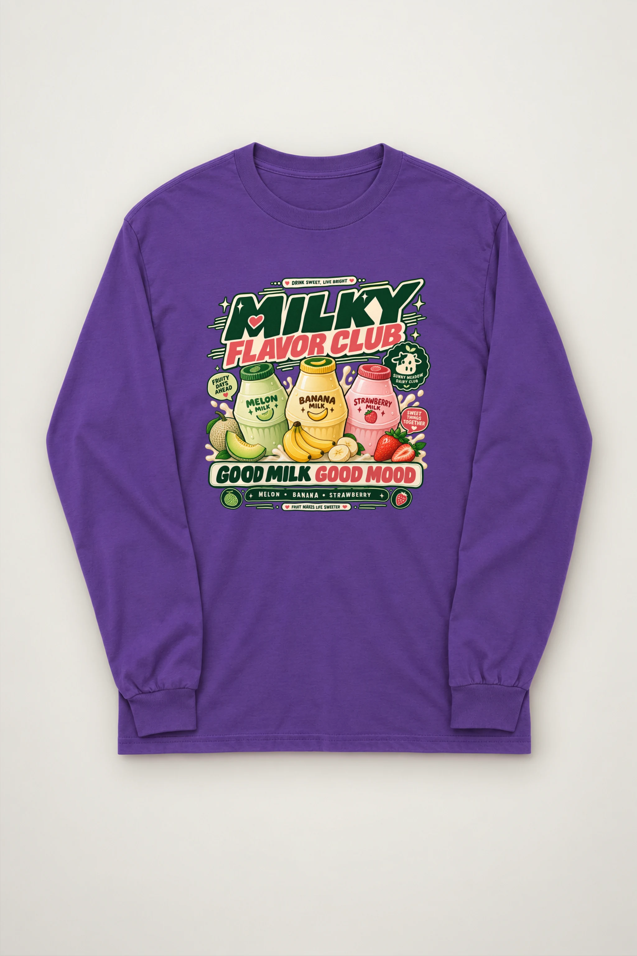 "Milky Flavor Club" Unisex Longsleeve T-shirt