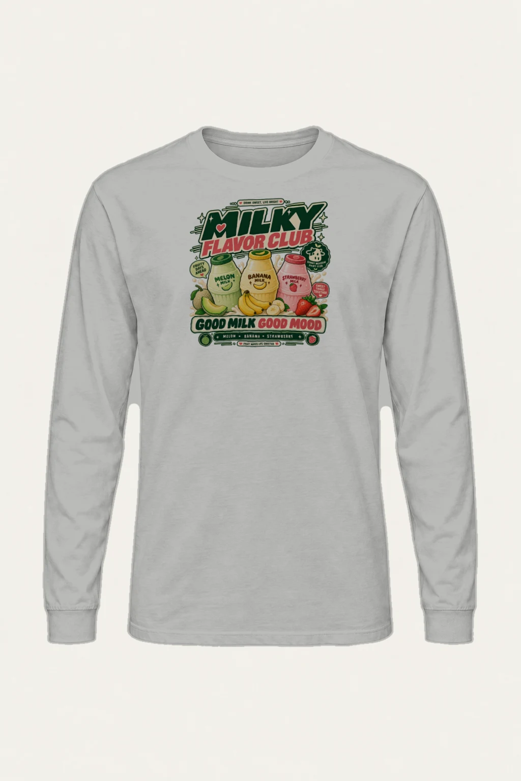 "Milky Flavor Club" Unisex Longsleeve T-shirt | Gildan 2400
