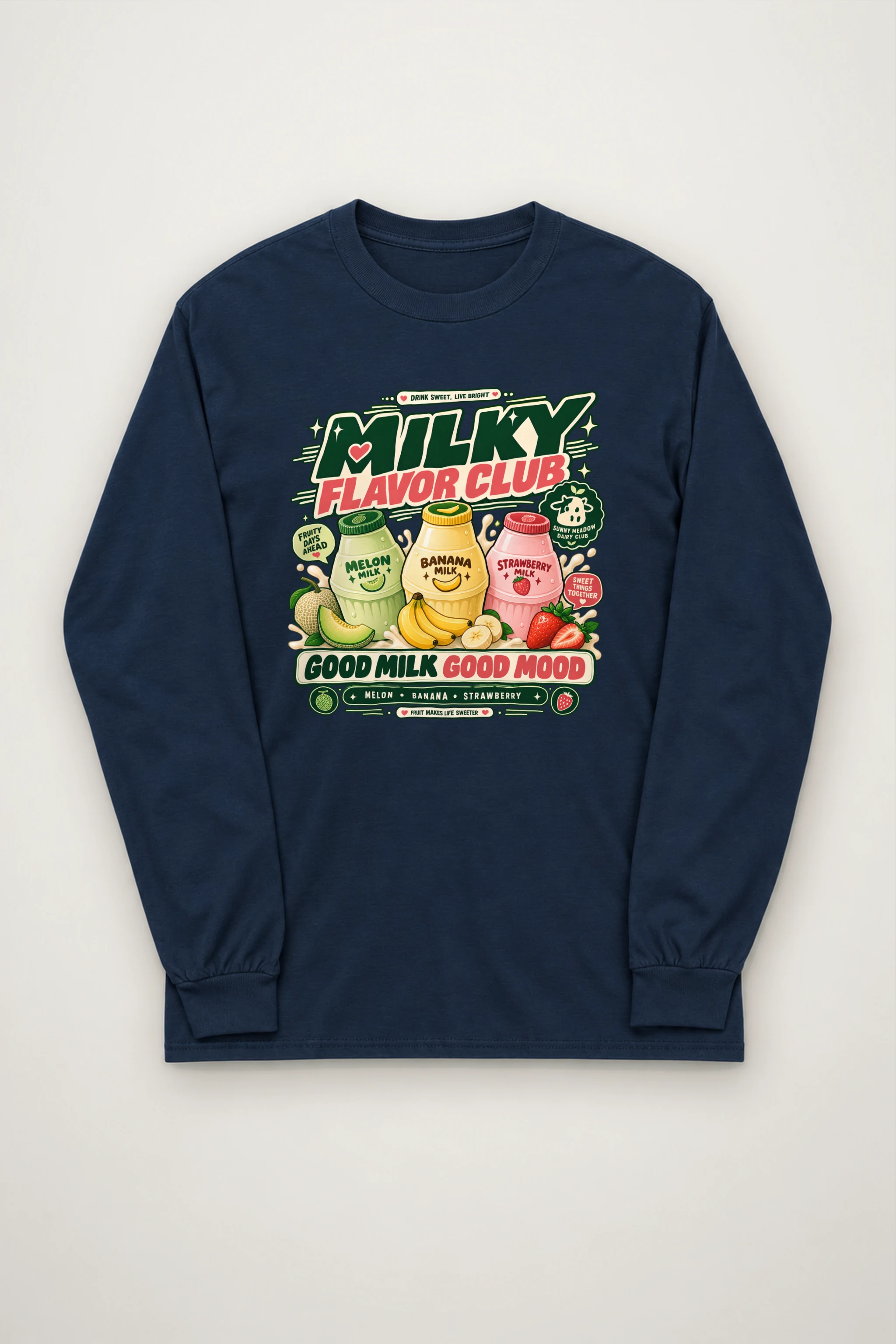 "Milky Flavor Club" Unisex Longsleeve T-shirt