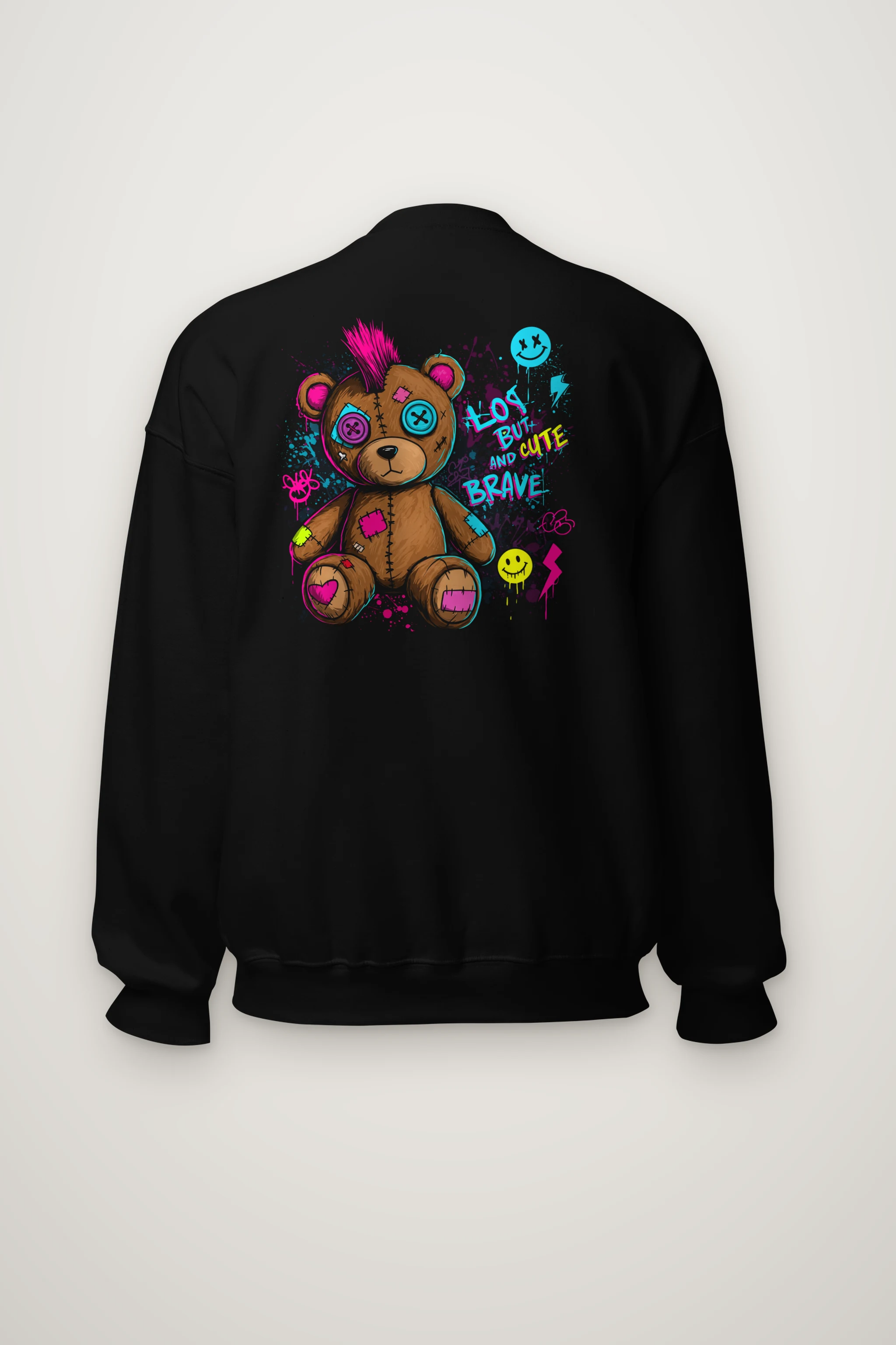 "Mohawk Toy Bear" Heavy Blend Unisex Crewneck Sweatshirt