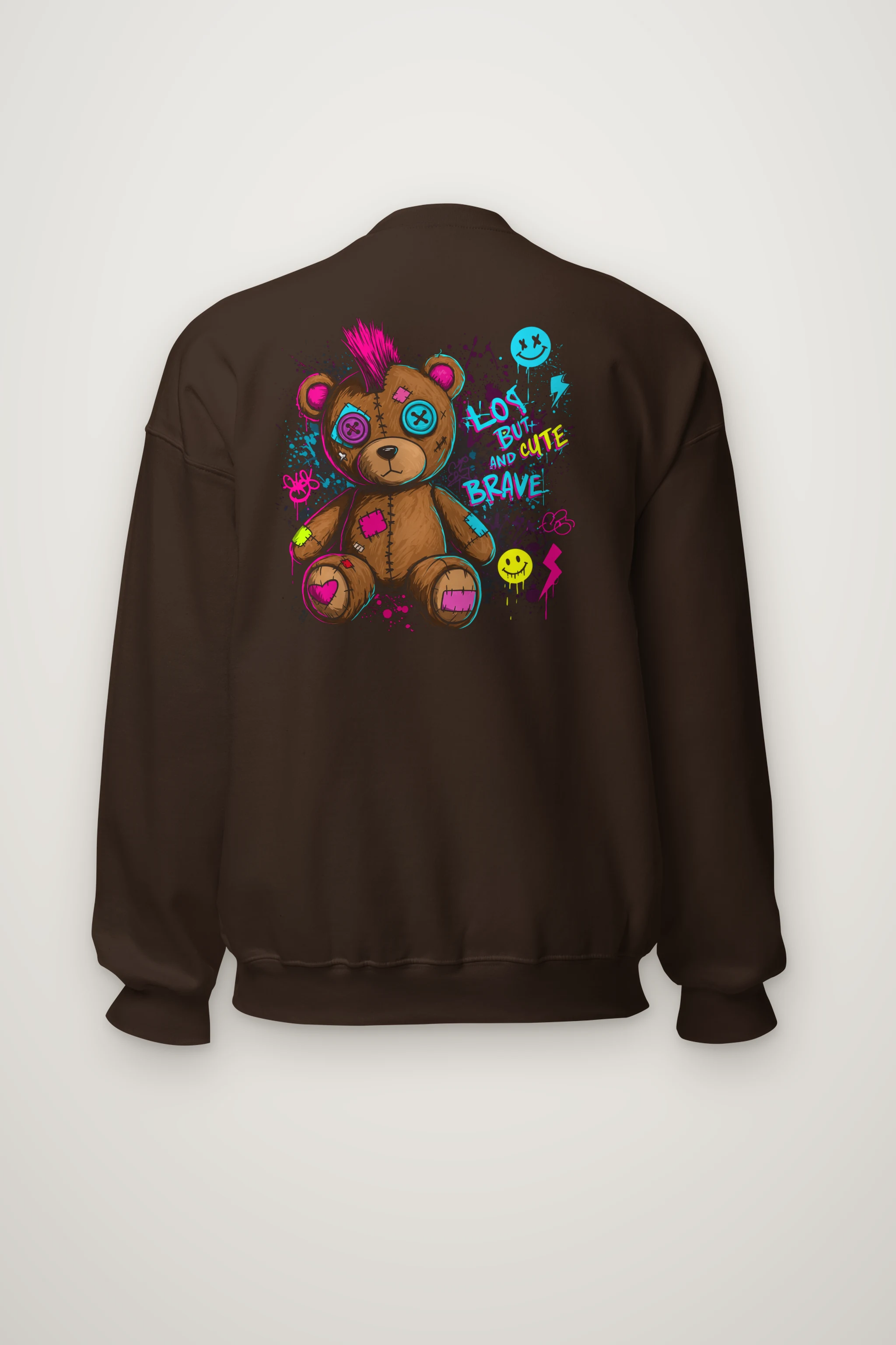 "Mohawk Toy Bear" Heavy Blend Unisex Crewneck Sweatshirt