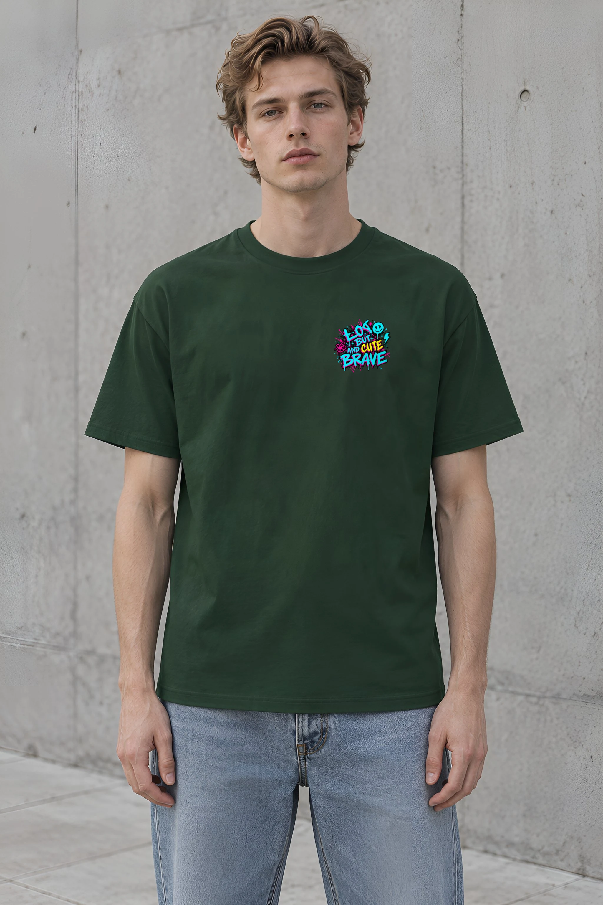 "Mohawk Toy Bear" Heavyweight Unisex Crewneck T-shirt