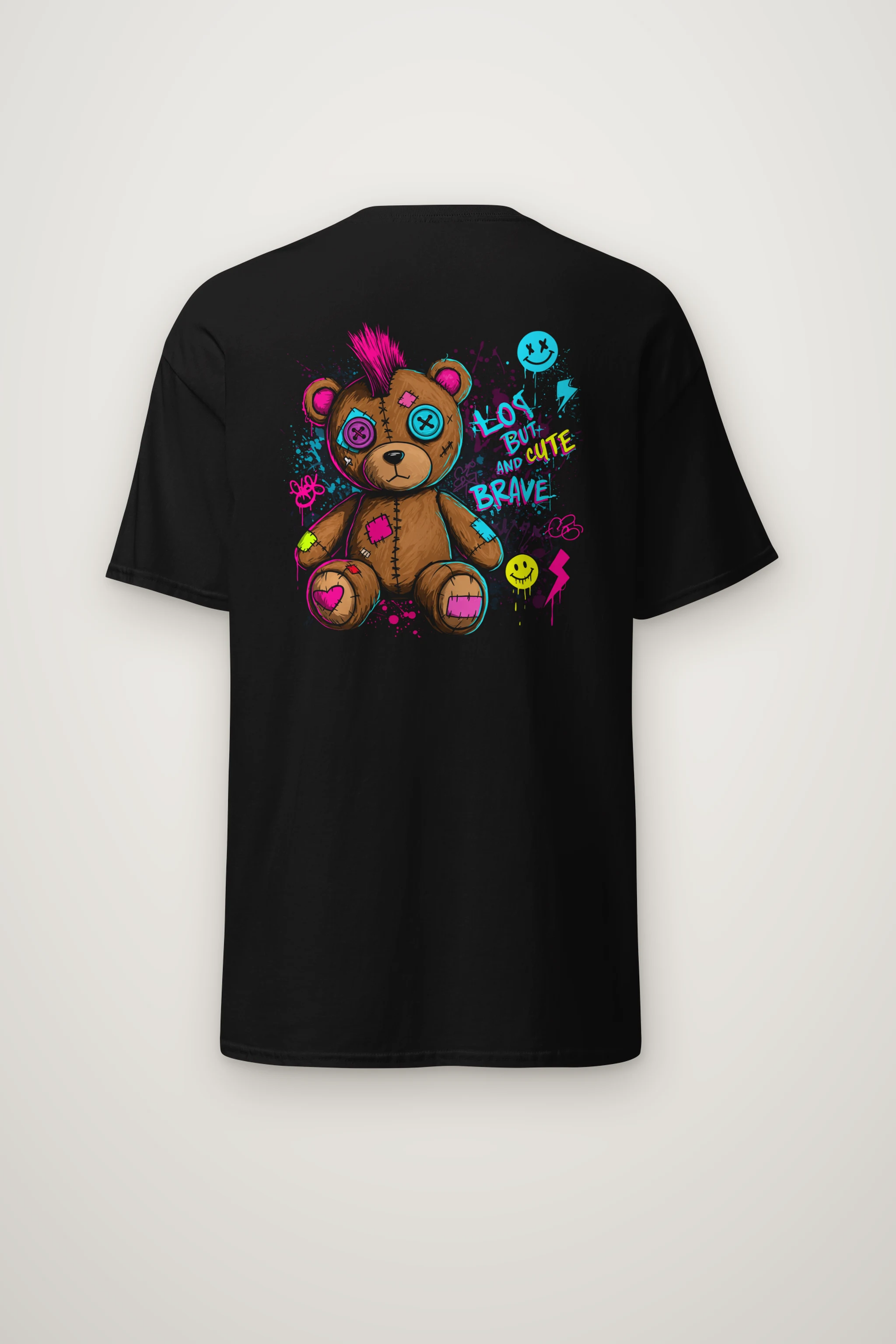 "Mohawk Toy Bear" Heavyweight Unisex Crewneck T-shirt