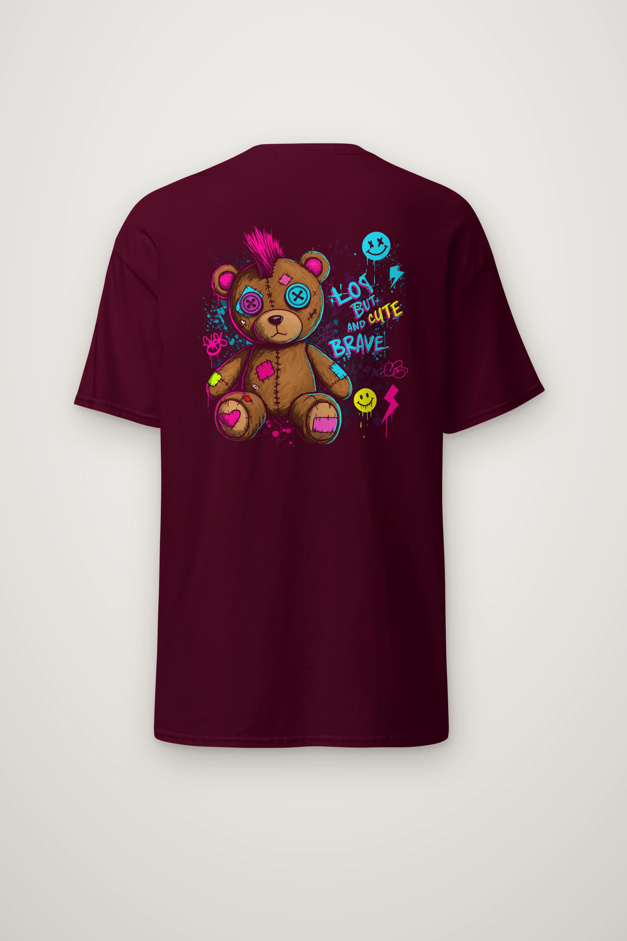 "Mohawk Toy Bear" Heavyweight Unisex Crewneck T-shirt