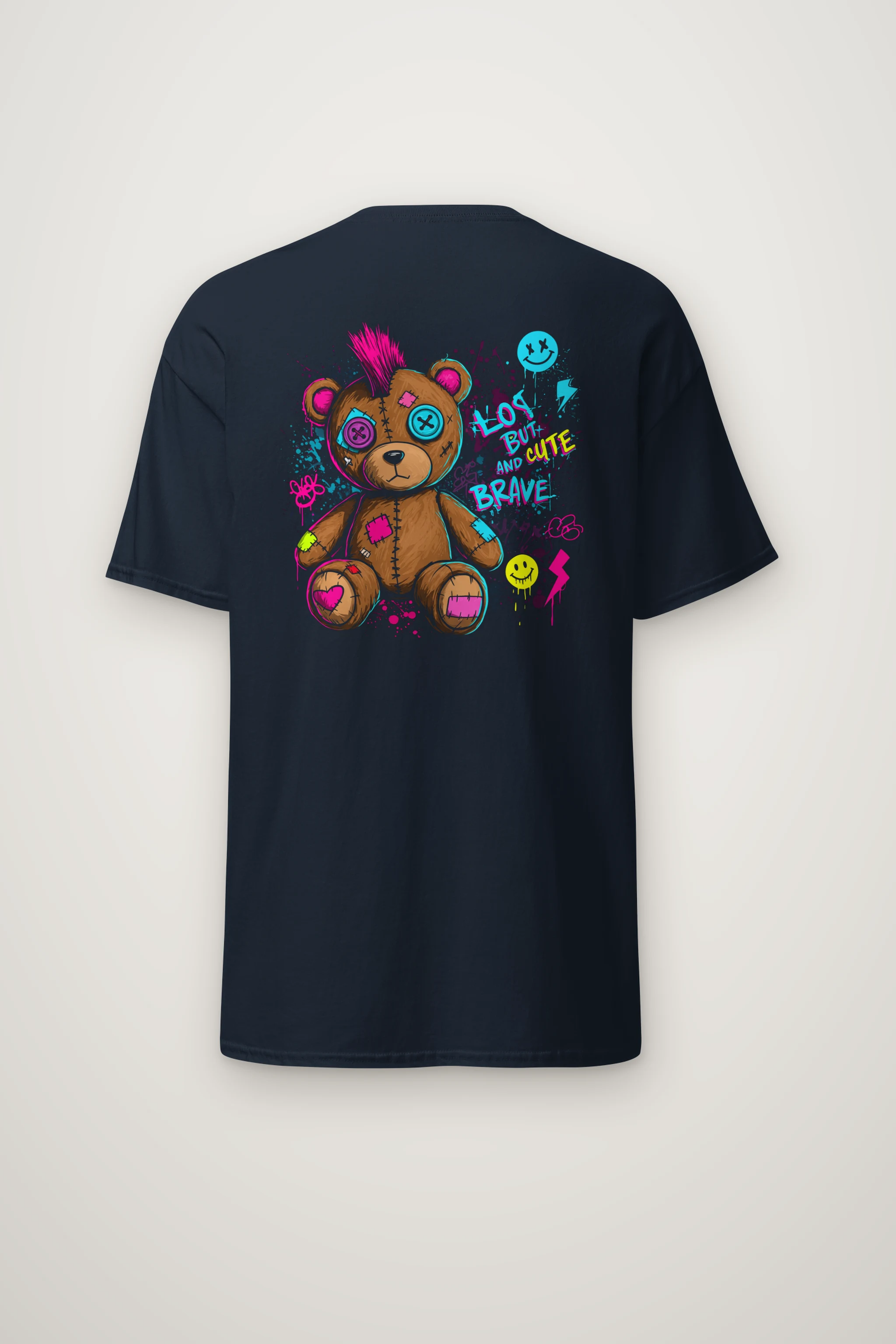 "Mohawk Toy Bear" Heavyweight Unisex Crewneck T-shirt