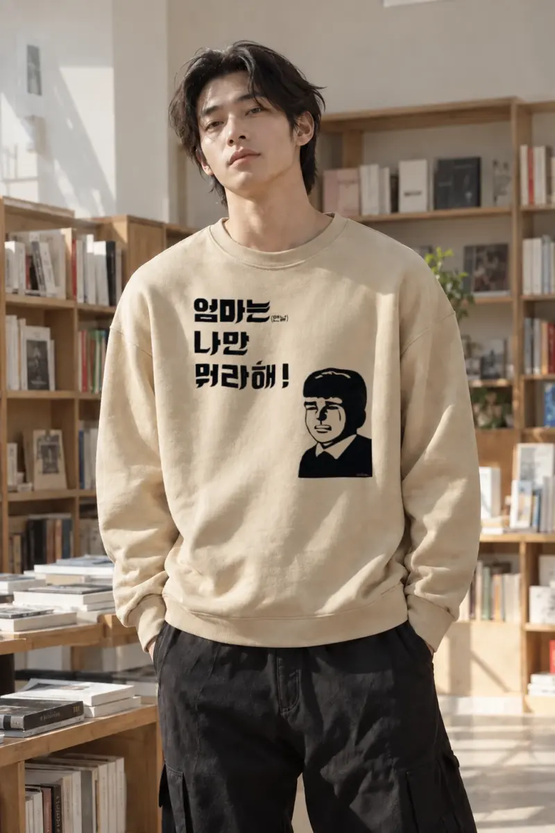 “Mom Always Scolds Me” Heavy Blend Unisex Crewneck Sweatshirt | Gildan 18000