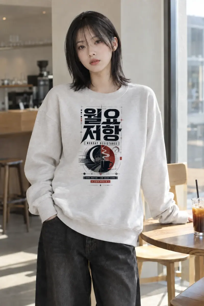 "Monday Resistance" Heavy Blend Unisex Crewneck Sweatshirt | Gildan 18000