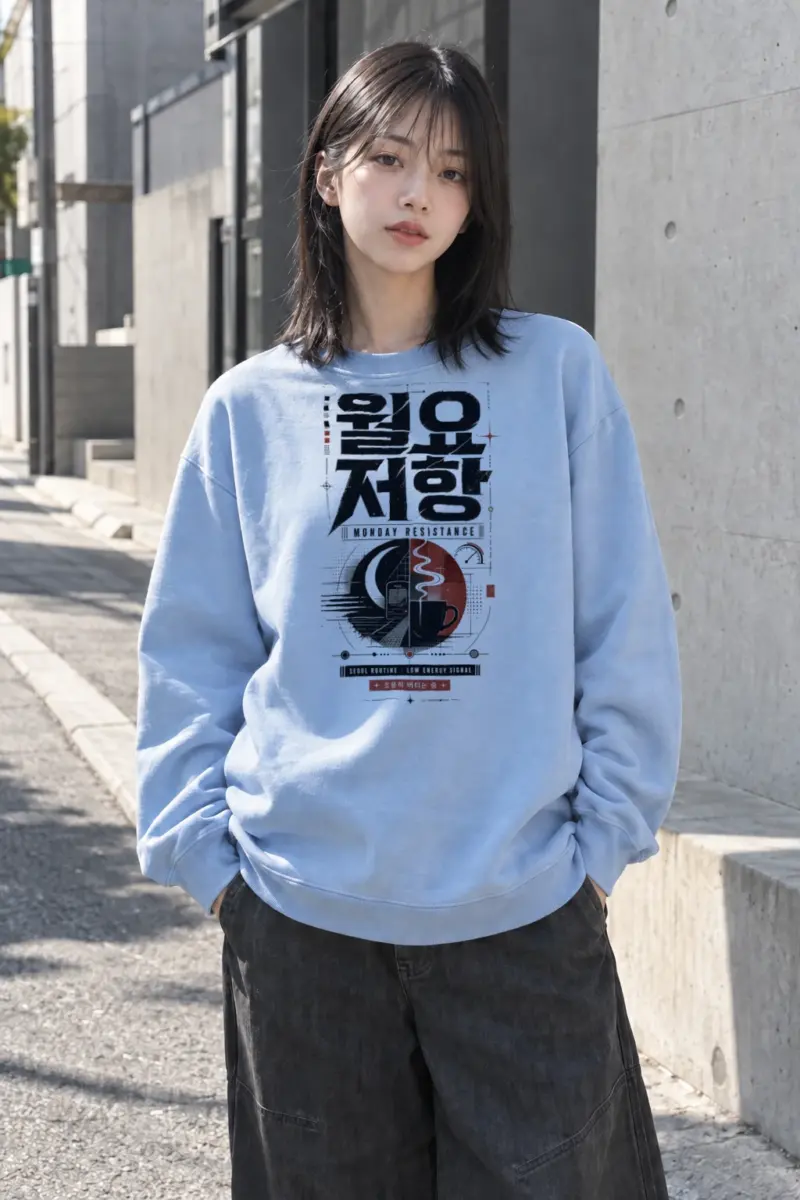 "Monday Resistance" Heavy Blend Unisex Crewneck Sweatshirt | Gildan 18000